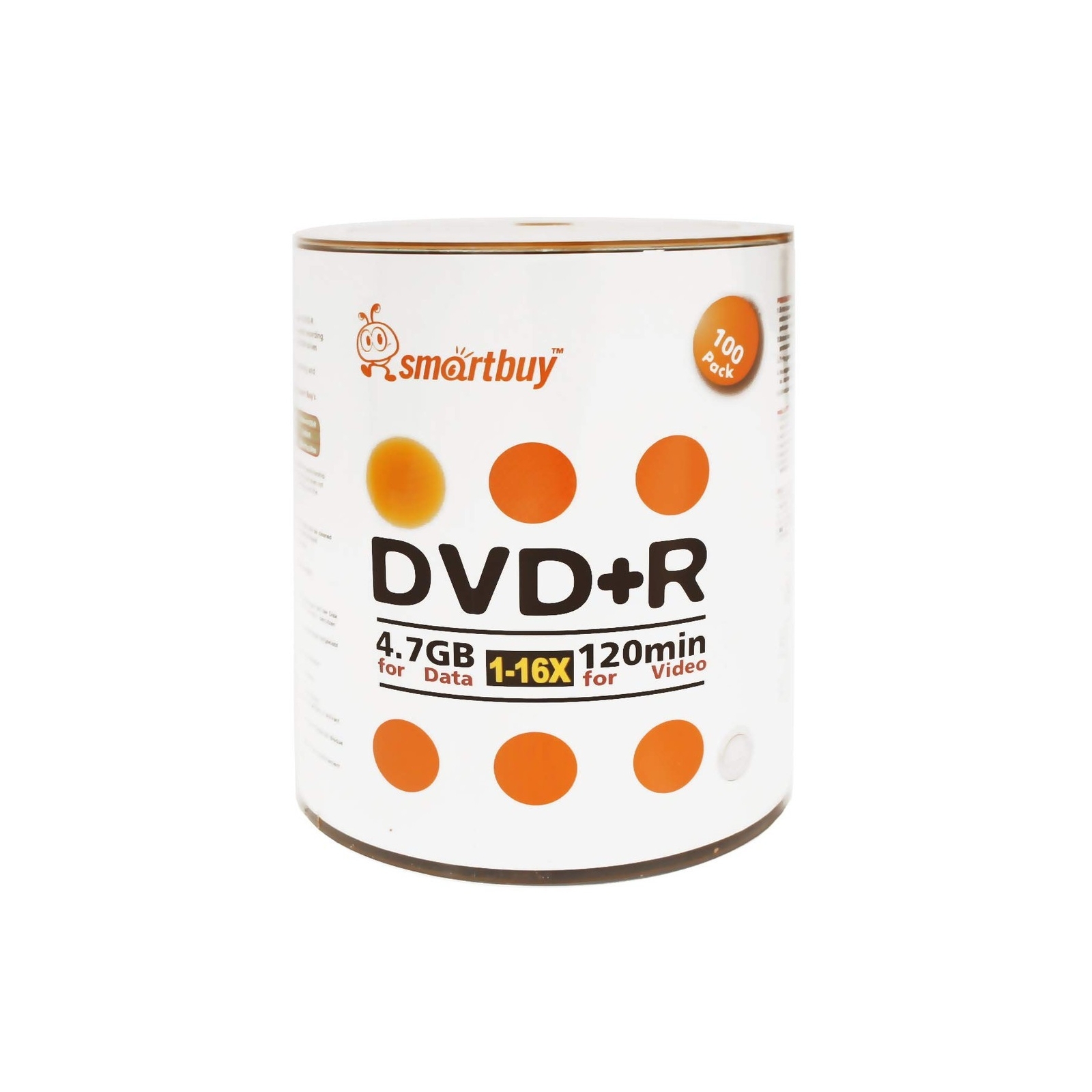 Smart Buy 200 Pack DVD+R 4.7gb 16x Logo Blank Data Video Movie Recordable Dis...