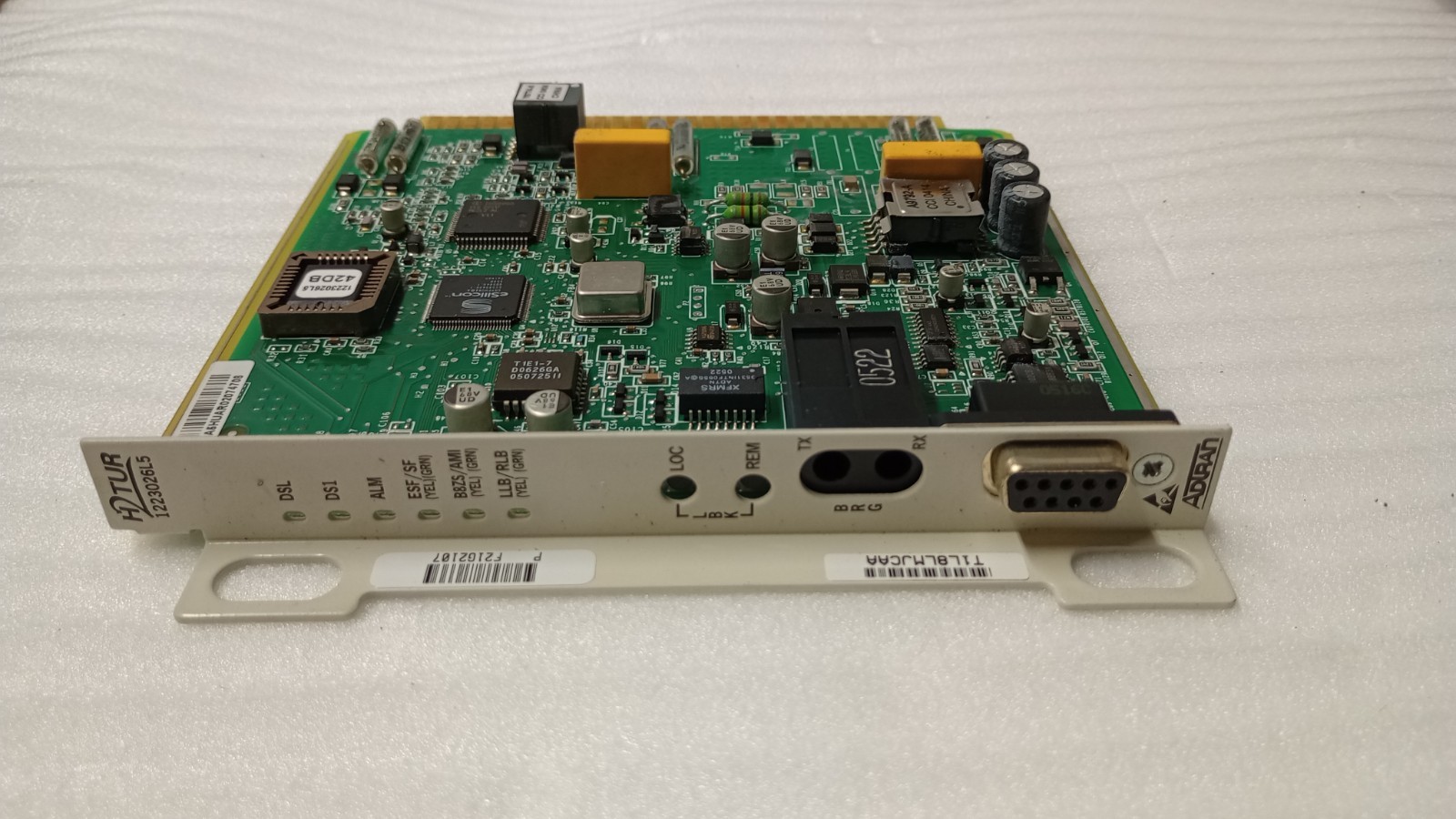 Adtran 1223026L5 T1 HDSL2 Transceiver UN-RT Circuit Card / Module