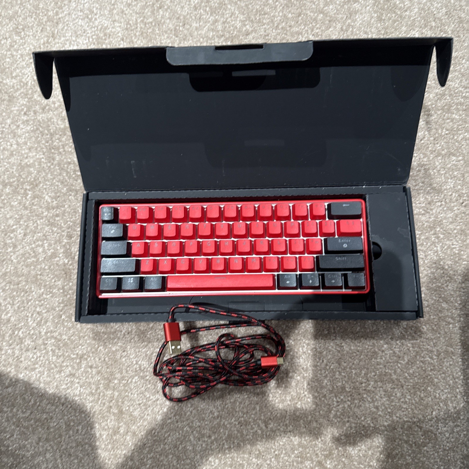 Original RARE Clix x Matrix Official Gaming Keyboard 60% Blue Switches