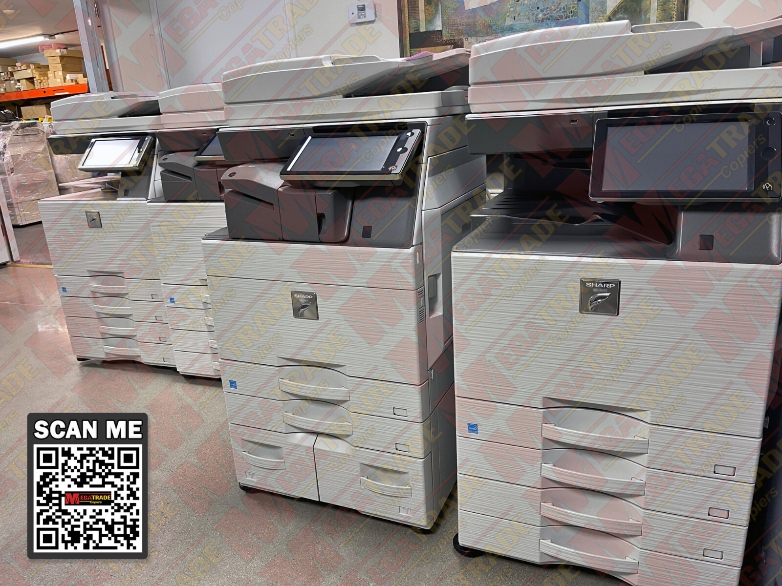 Sharp MX-M4071 A3 B/W Multifunction Printer Copier Scanner WiFi 40 PPM Lot of 4