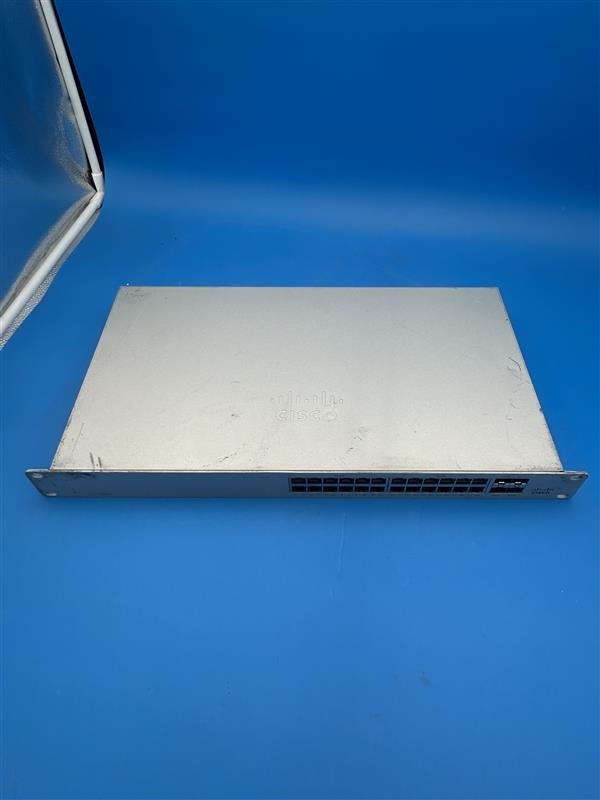 CISCO Meraki MS120-24P-HW 24-Port Gigabit PoE Switch – Unclaimed, Used