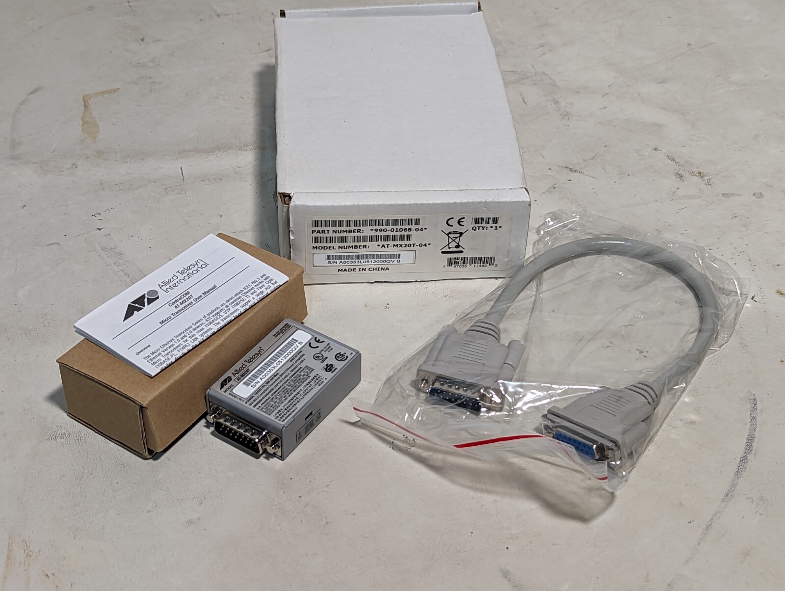 Allied Telesyn AT-MX20T-04 micro transceiver