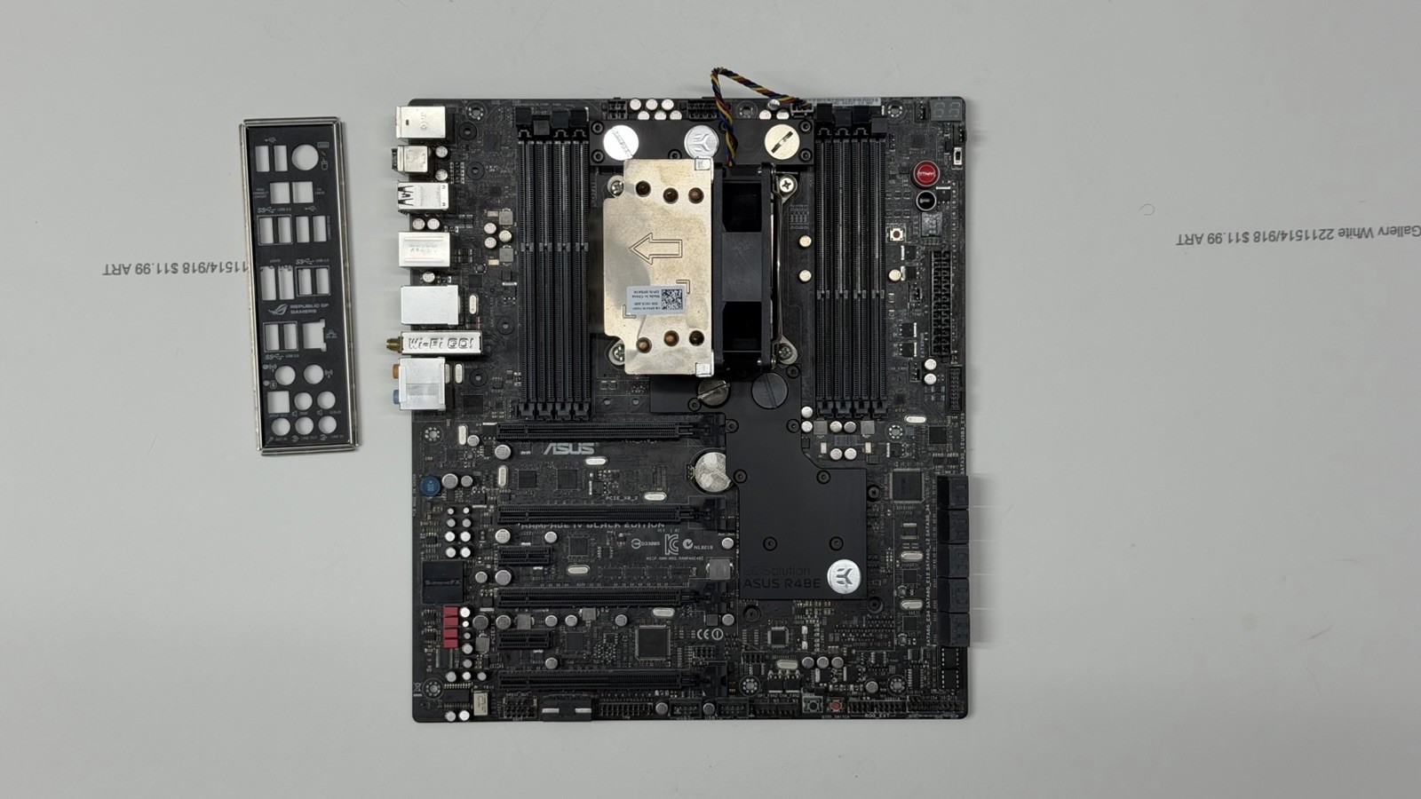 ASUS ROG RAMPAGE IV BLACK EDITION LGA 2011 W/ekwb EK-FB ASUS R4BE + E5-2697-V2