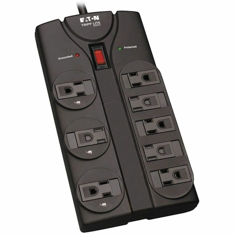Tripp Lite Protect It 8-Outlet Surge Protector, 1440 Joules - Black