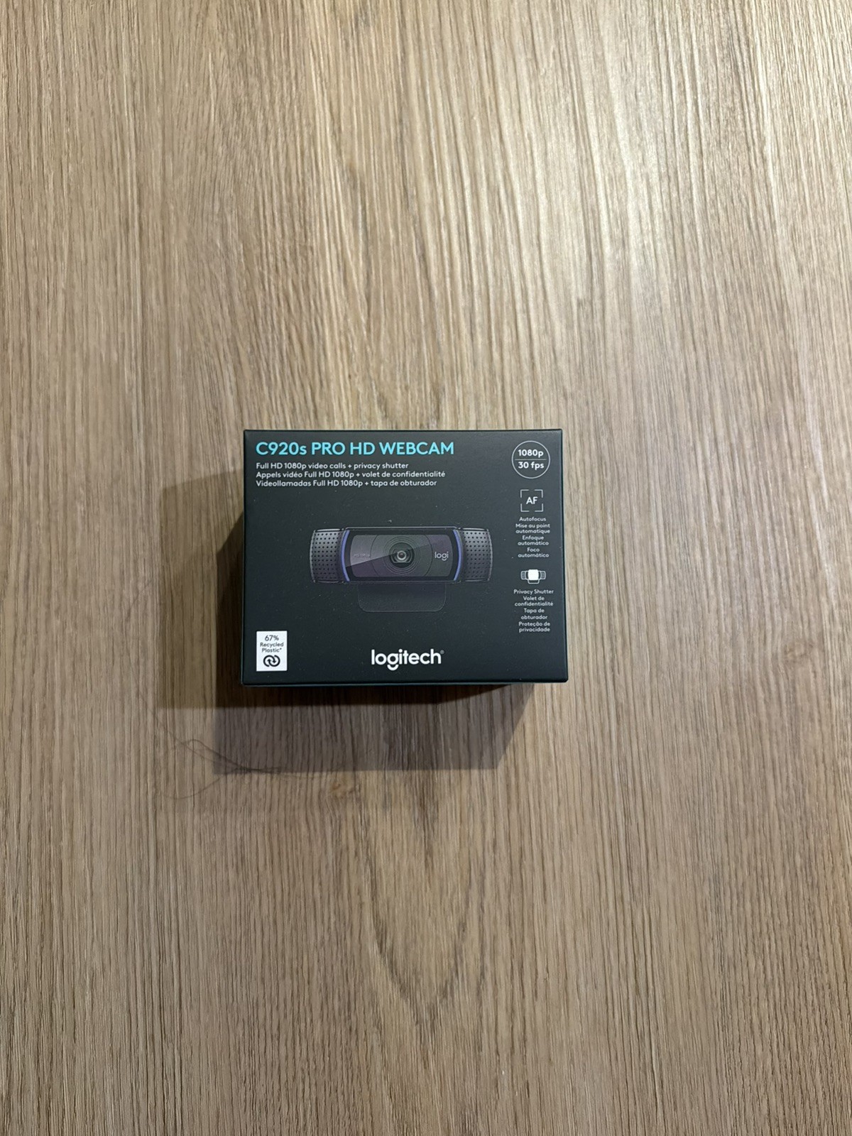 NEW/SEALED Logitech C920S HD Pro Webcam Full 1080p/30fps Video Calling Clear