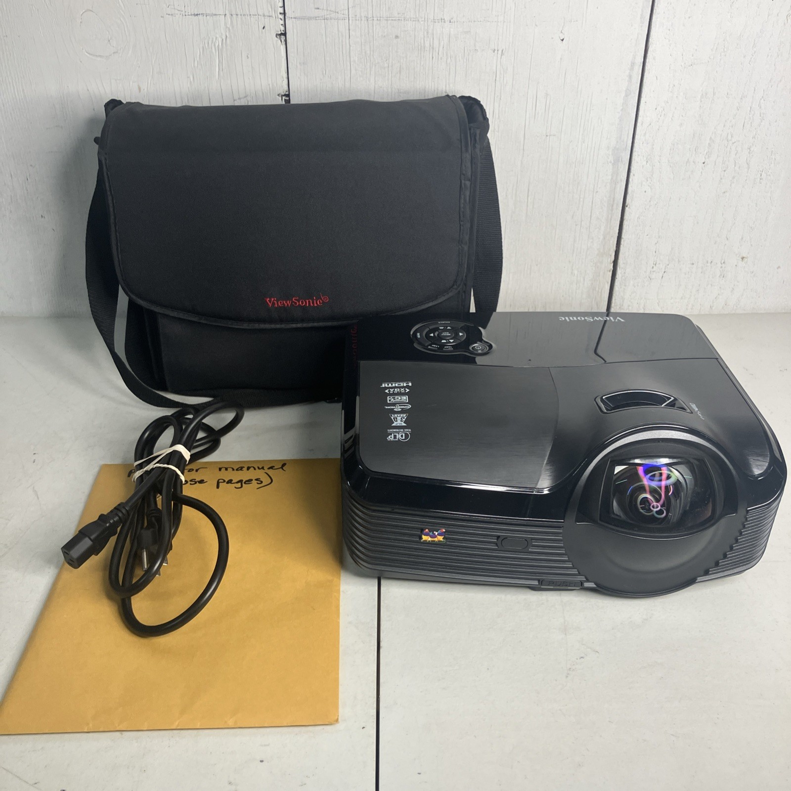 ViewSonic PJD8633ws (VS14935) DLP Projector W/ Bag - 0 Hours