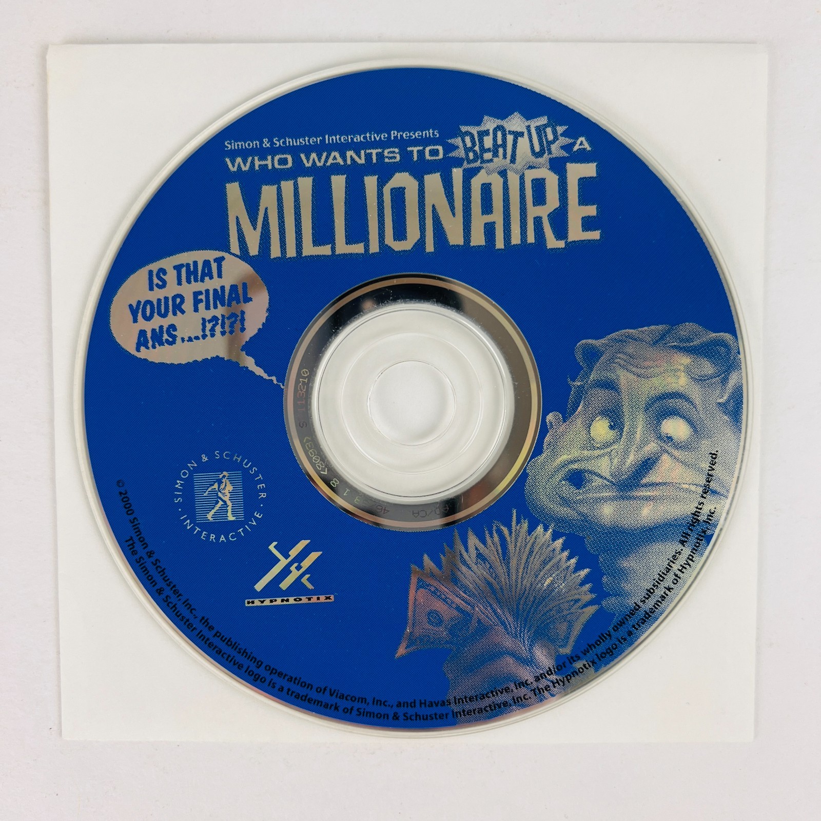 Who Wants to Beat Up a Millionaire? PC CD Game Software Disc