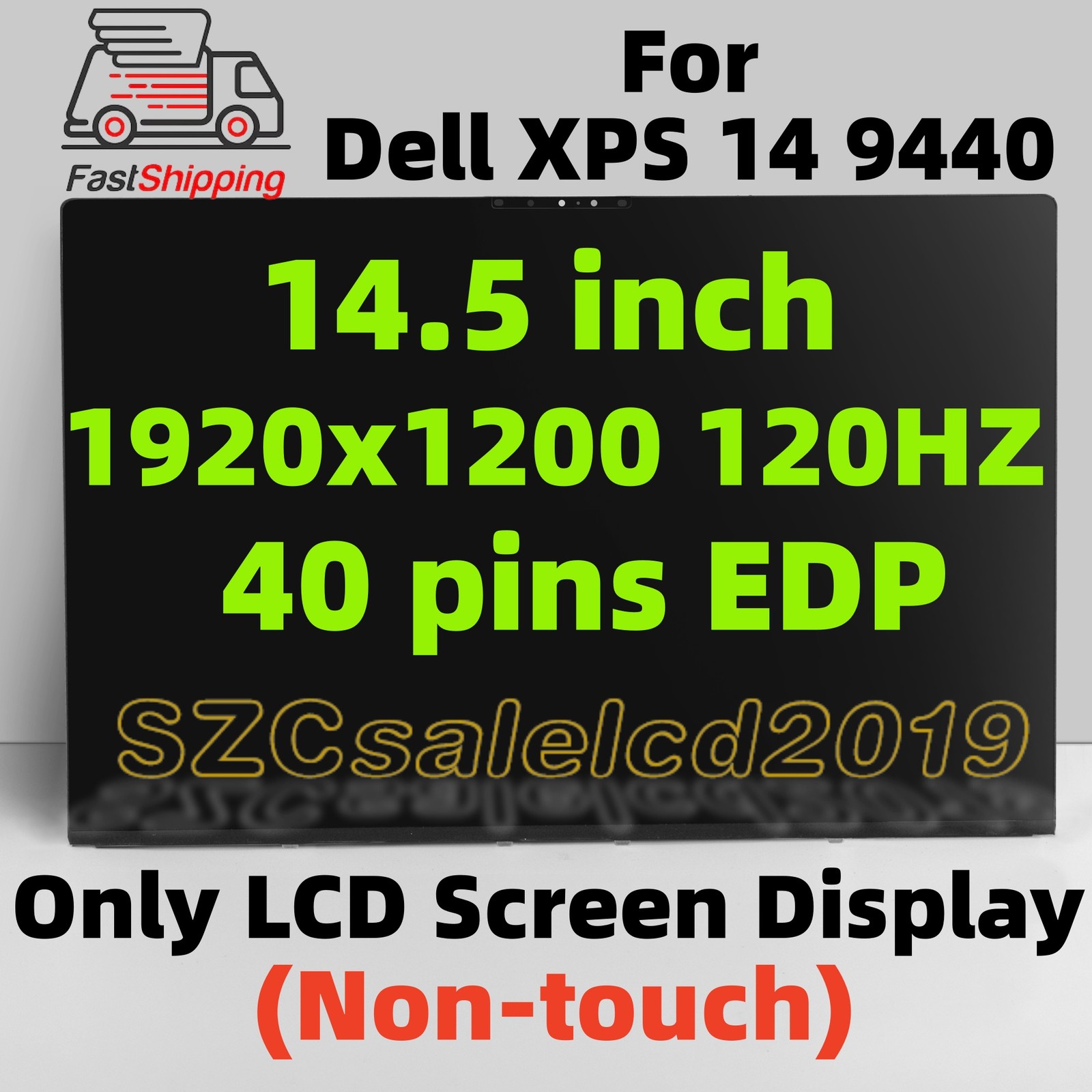 14.5" FHD 120HZ For Dell XPS 14 9440 New LCD Screen Display Replacement 0HPXJN