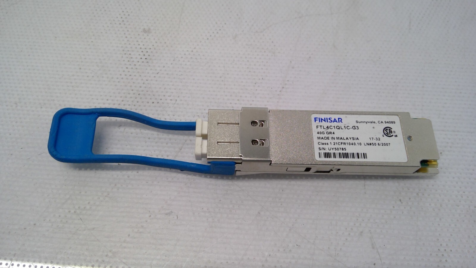 Finisar FTL4C1QL1C-G3 40GBASE-GR4  21CFR1040.10