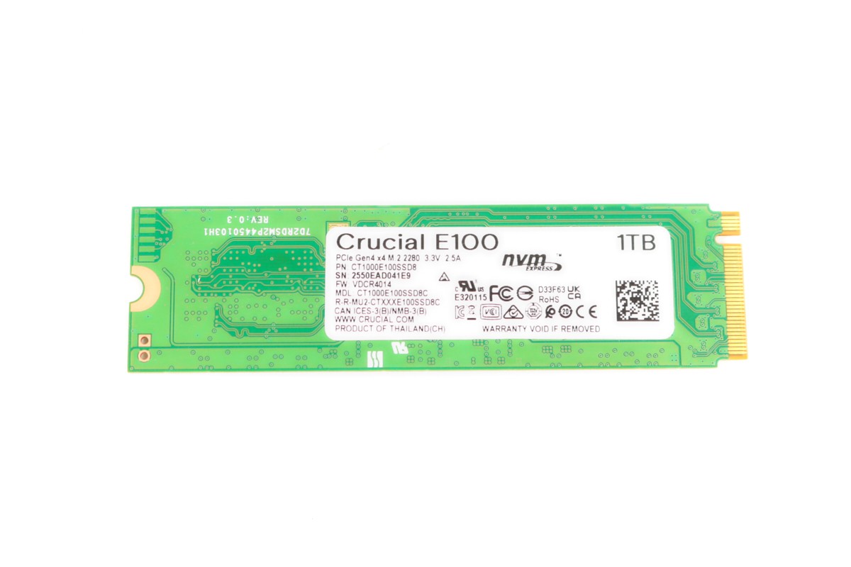 Crucial E100 1TB m.2 2280 NVMe CT1000E100SSD8 SSD | 1yr Warranty, Fast Ship