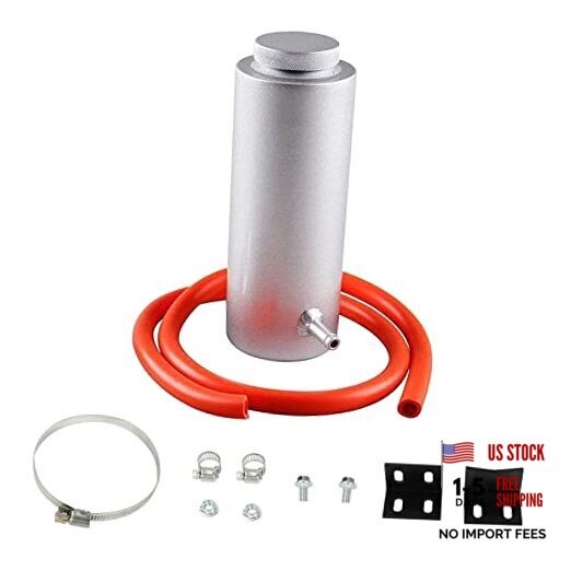 Universal 800ml Car Radiator Coolant Overflow Oil Catch Tank Cooling Silver