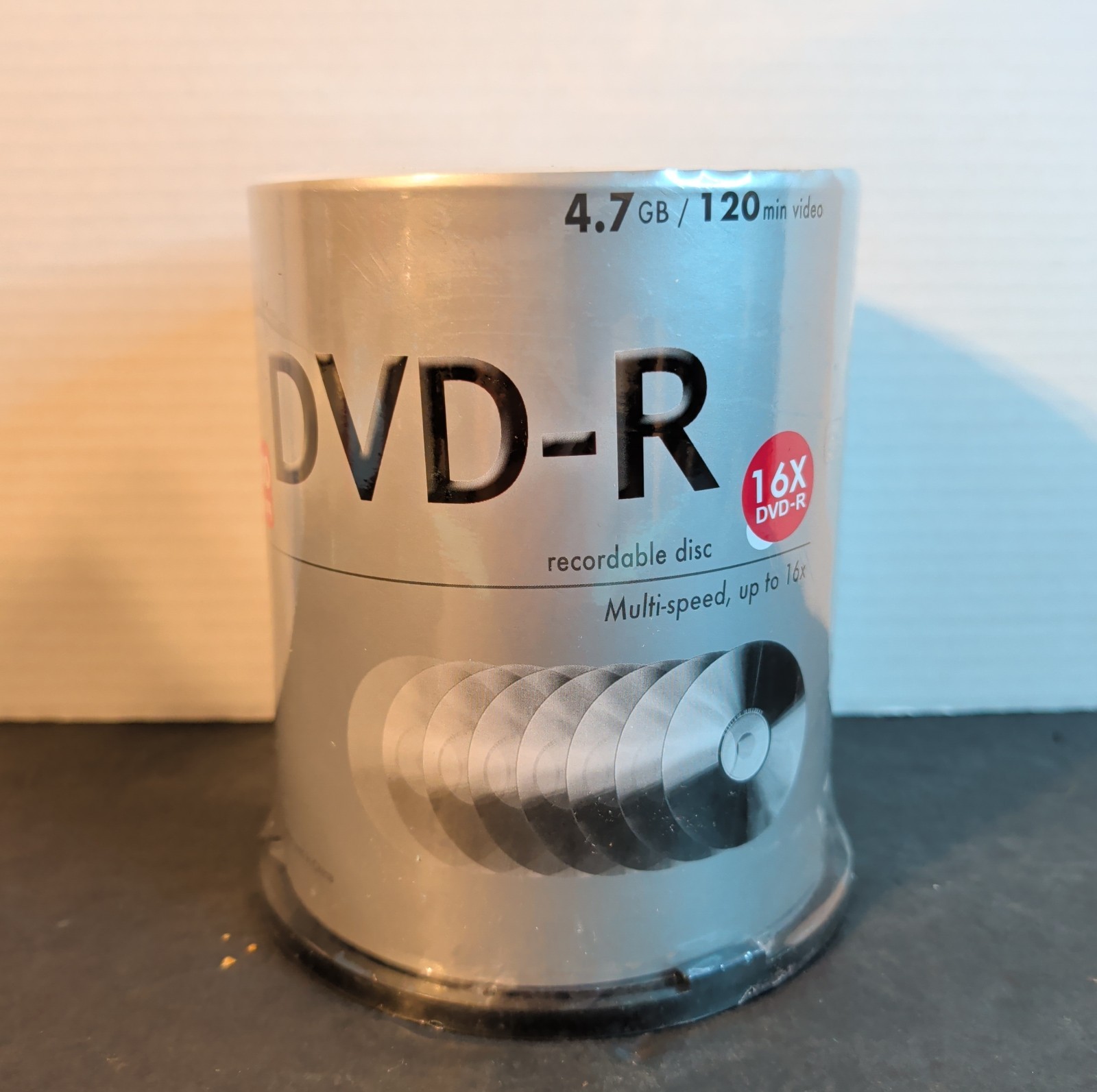 NexxTech 16x 120 Min. 4.7 GB Blank DVD-R 100 Pack New Recordable Disc