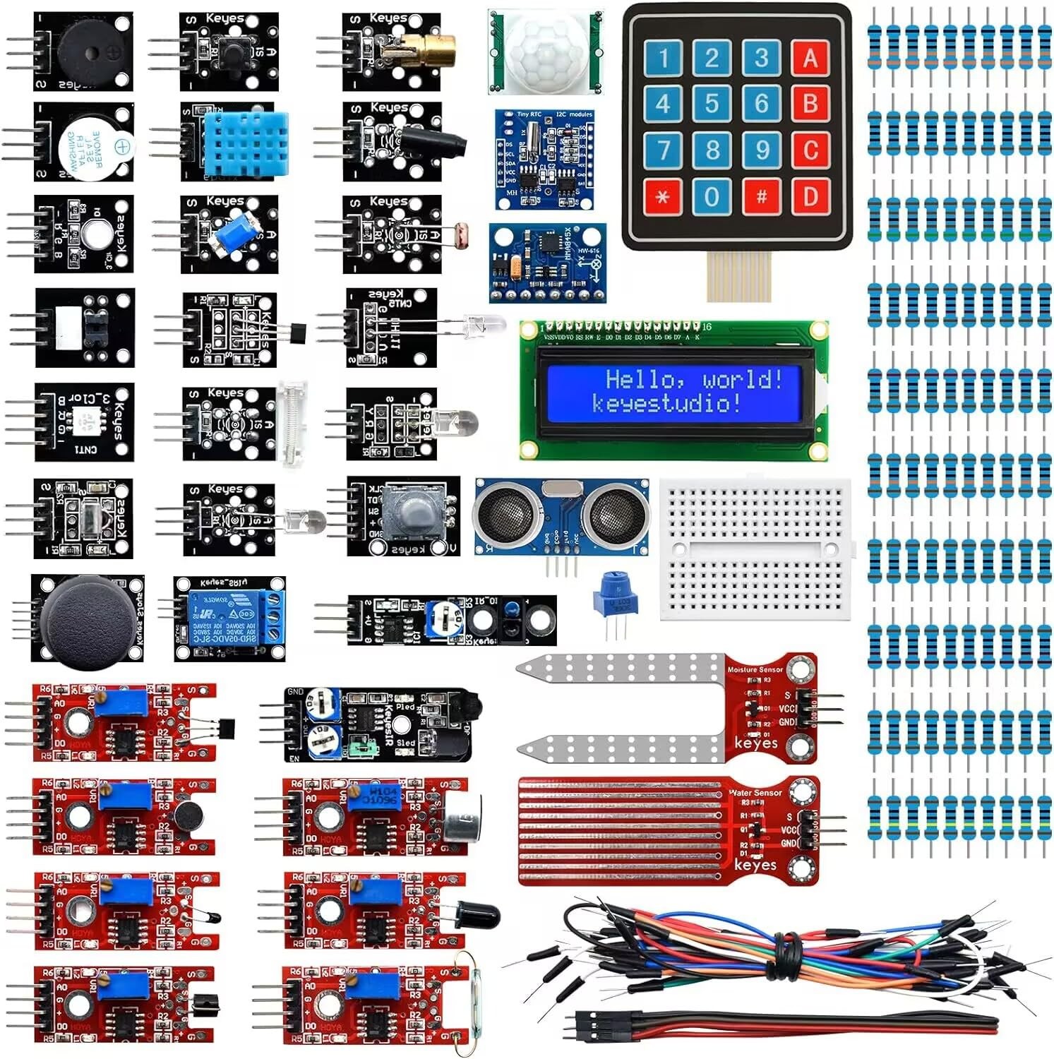 37 in 1 Sensor Kit for Arduino with Tutorial,Sensors Modules Compatible for A...