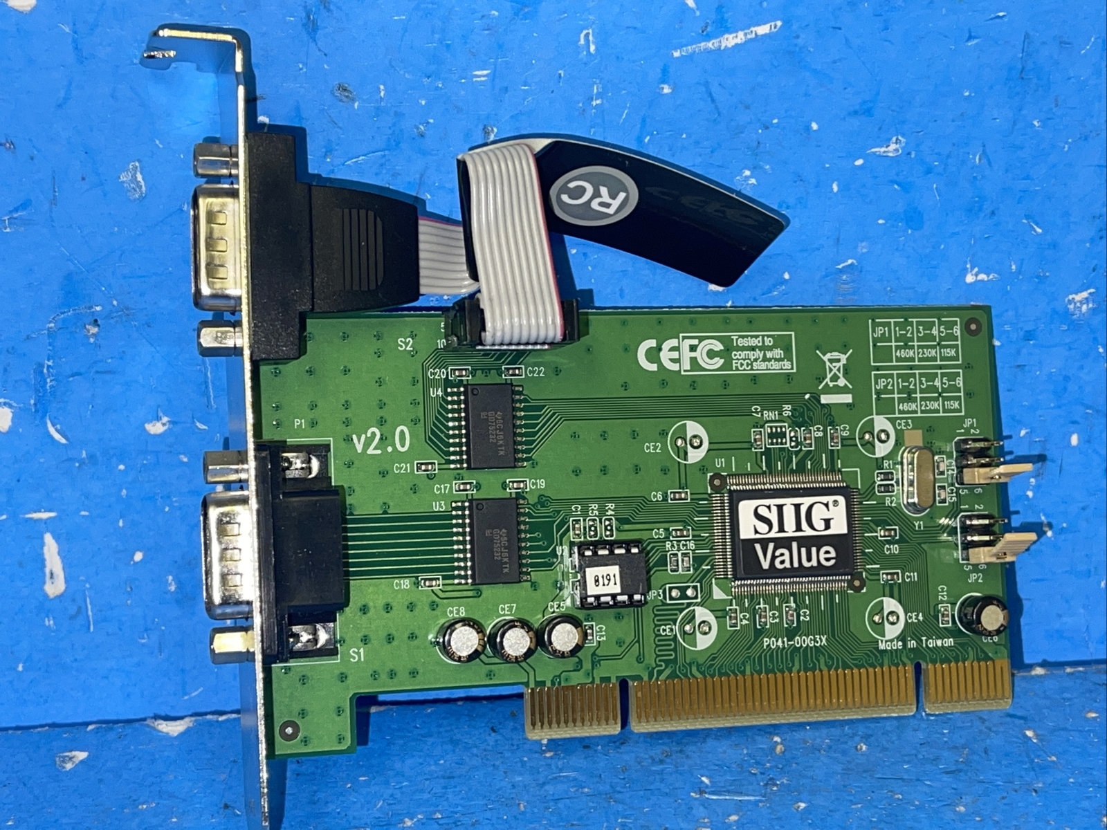 SIIG P041-00G3X DUALK RS-232 PCIe CARD ADAPTER