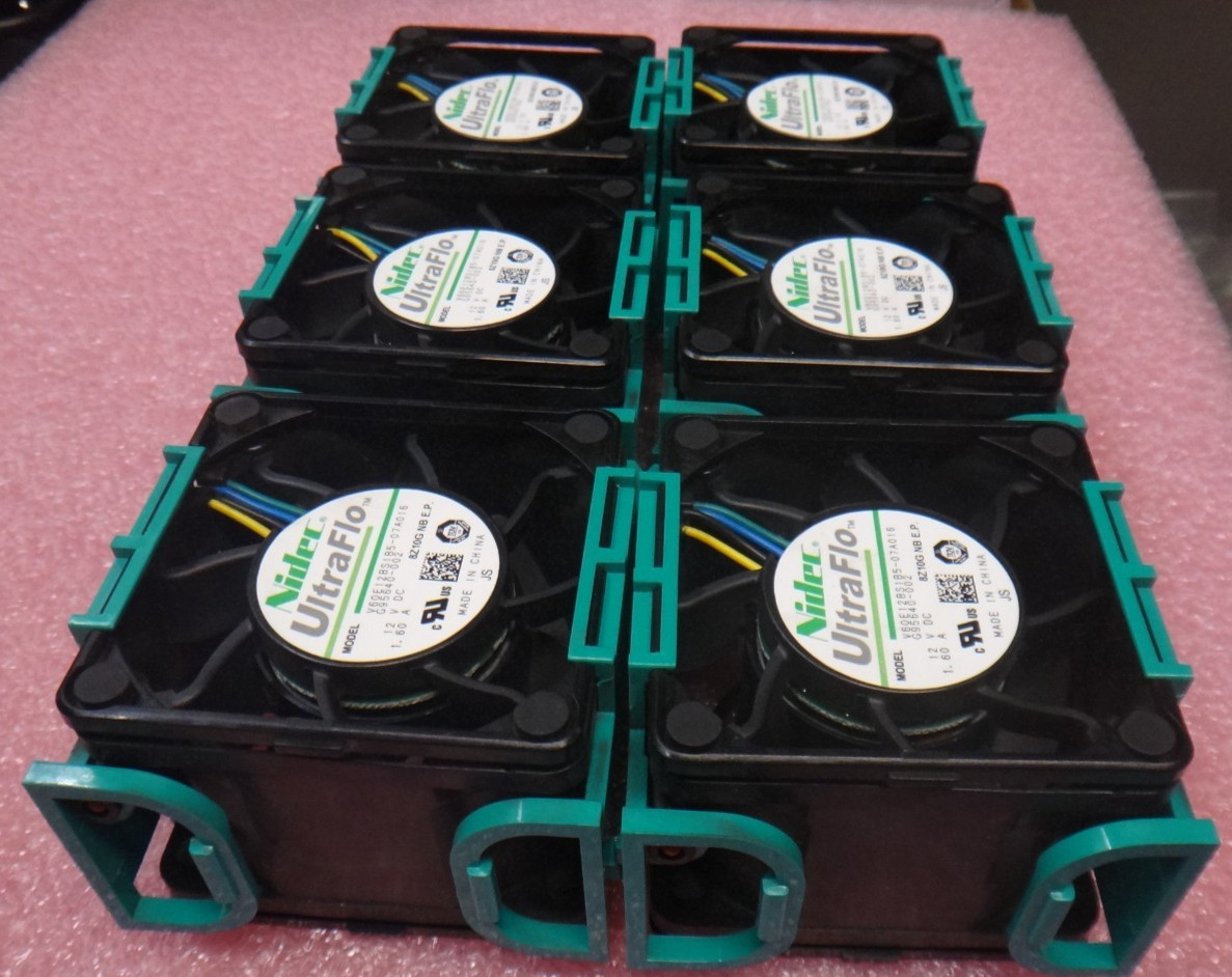 **LOT OF 6** NIDEC Ultraflo V60E12BS1B5-07A016 G95640-002 6-PIN 12V 1.6A 2 3/8x2