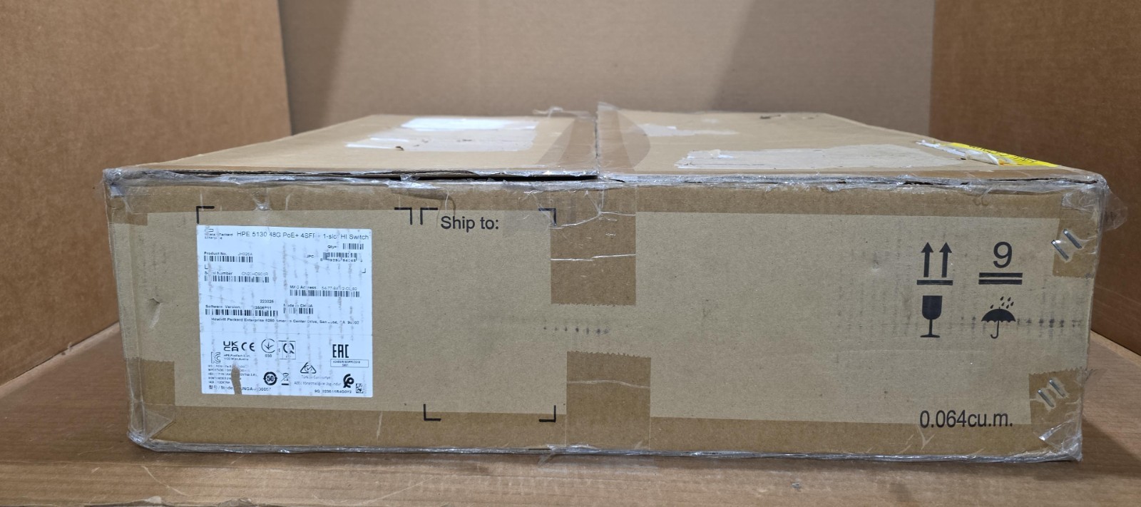 HPE JH326A 5130 48-Port POE+ 4SFP+ 1-slot Ethernet Network Switch New Open Box