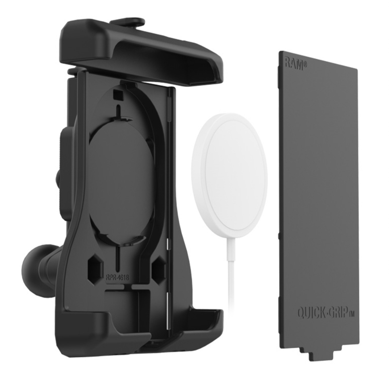 RAM-HOL-UN15WBU Quick-Grip™ Holder w/ 1-Inch Ball for Apple MagSafe Comp Phones