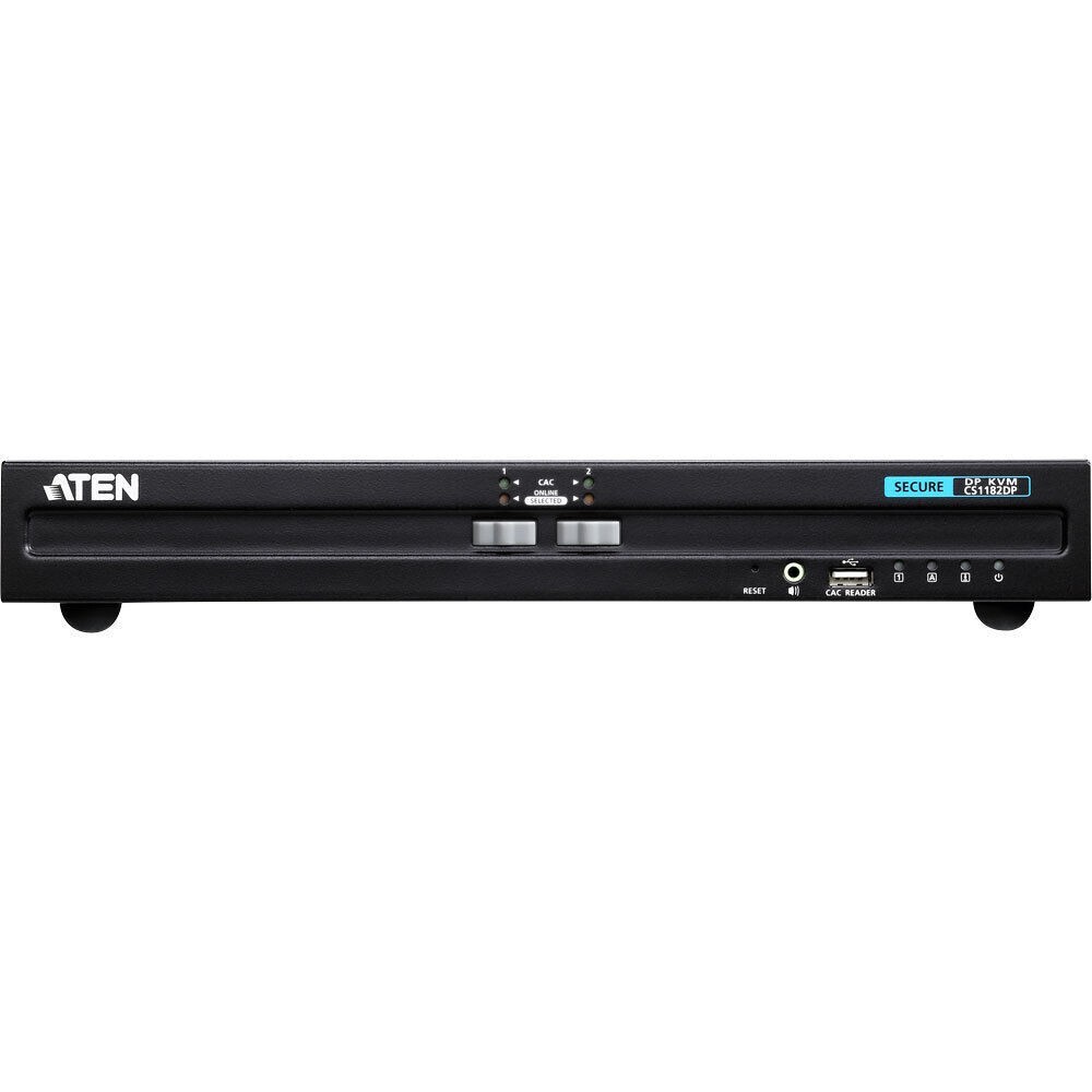ATEN CS1182DP KVM Secure Switch 2-Way DisplayPort USB Audio Black