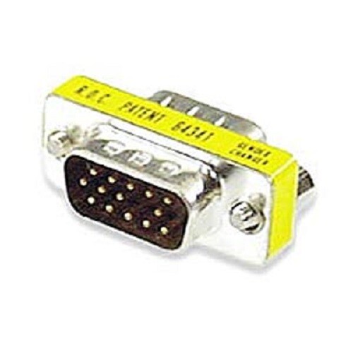 Gender Changer: HD15 DB15 Male to M THIN Video Cable Adapter Single Individual