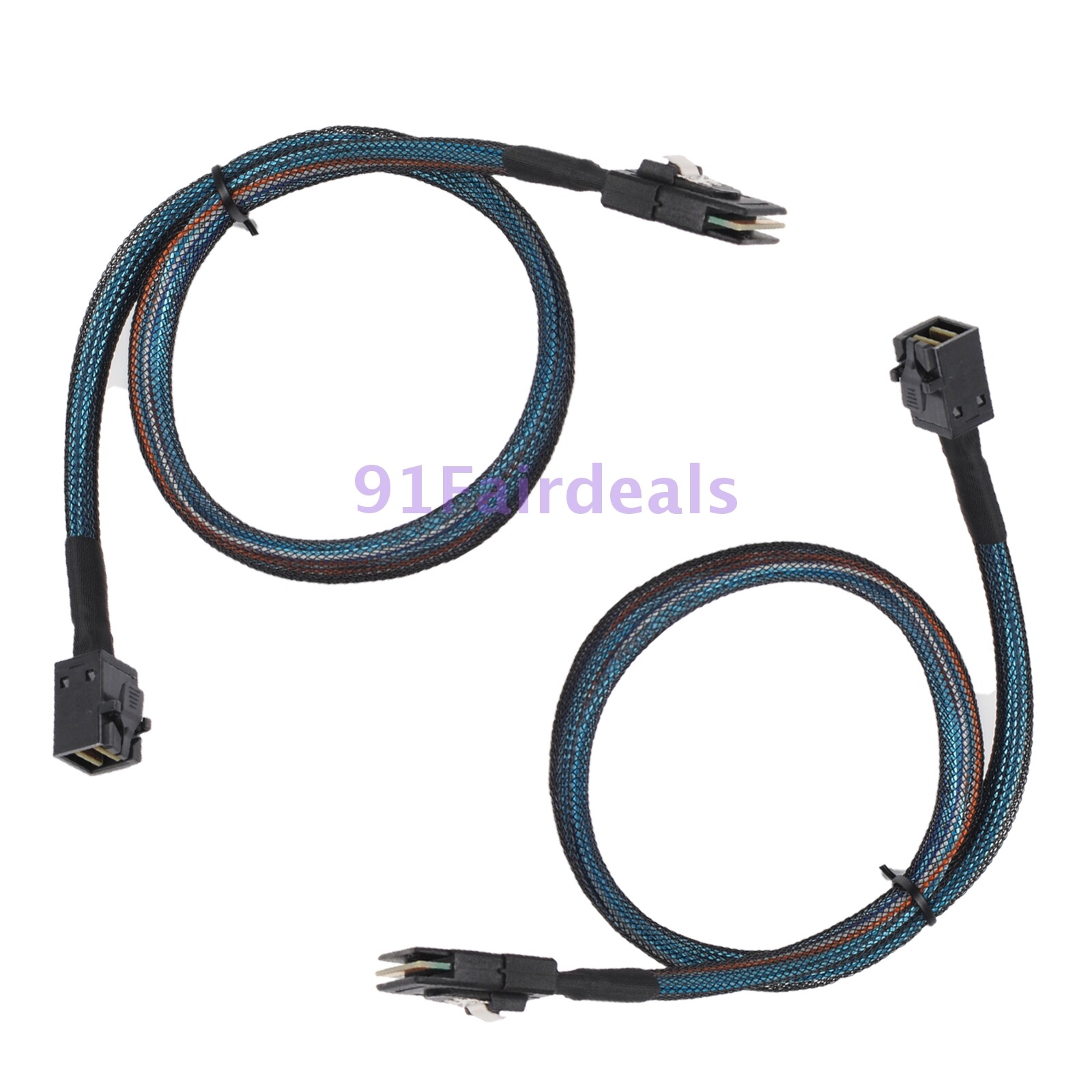 2pack 6G Mini SAS SFF-8087 to Mini High Density HD SFF-8643 Data Cable 50 /100CM