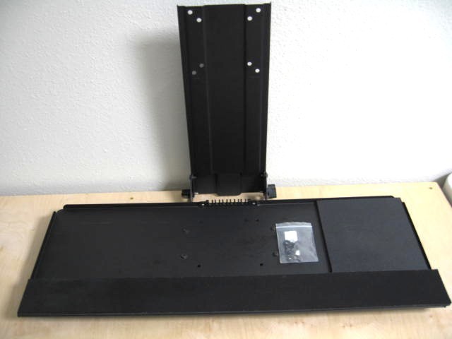 VIVO Computer Keyboard and Mouse Platform Tray, Height Adjustable --  VESA Mount