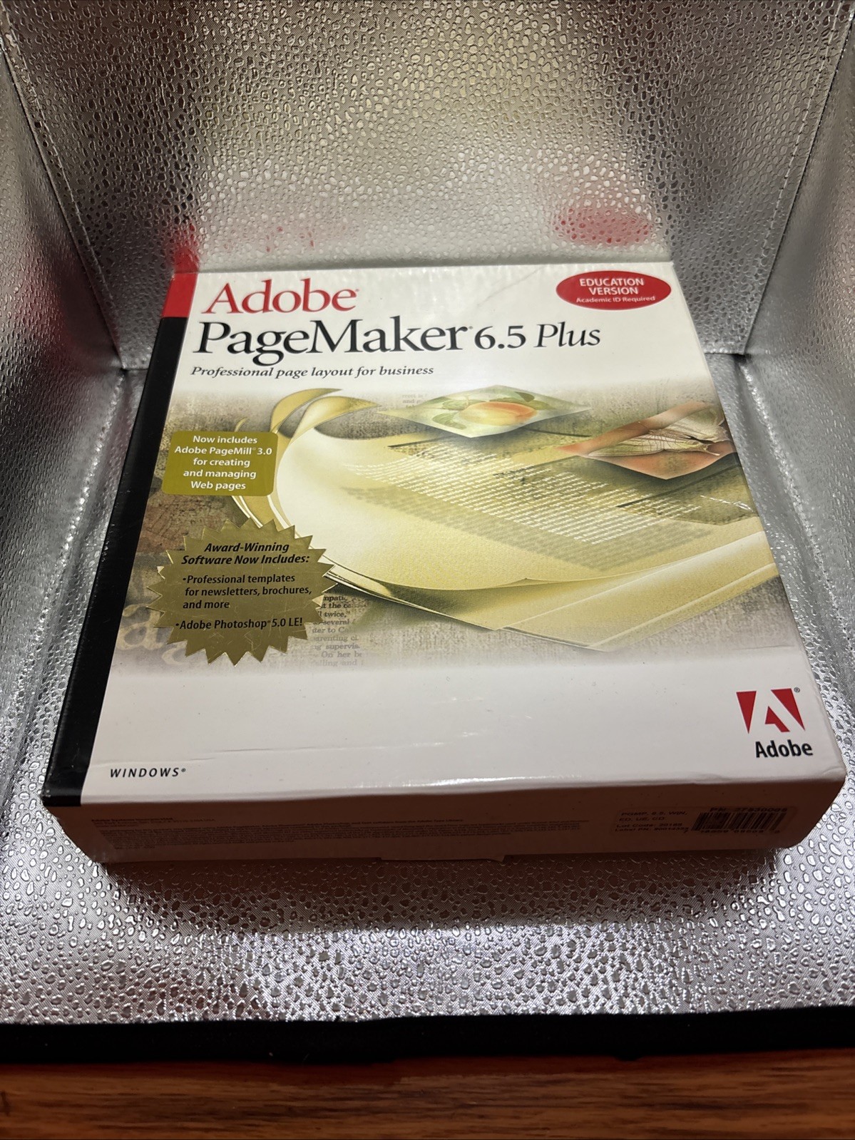 Adobe PageMaker 6.5 Plus Windows Software Set User Guide 2 Discs Serial Vintage