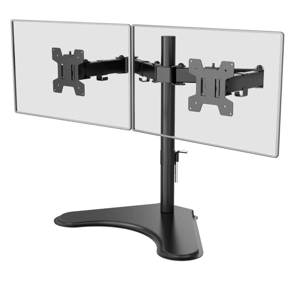 WALI Dual Monitor Desk Mount Stand for monitors up to 27” - MF002LM – VESA
