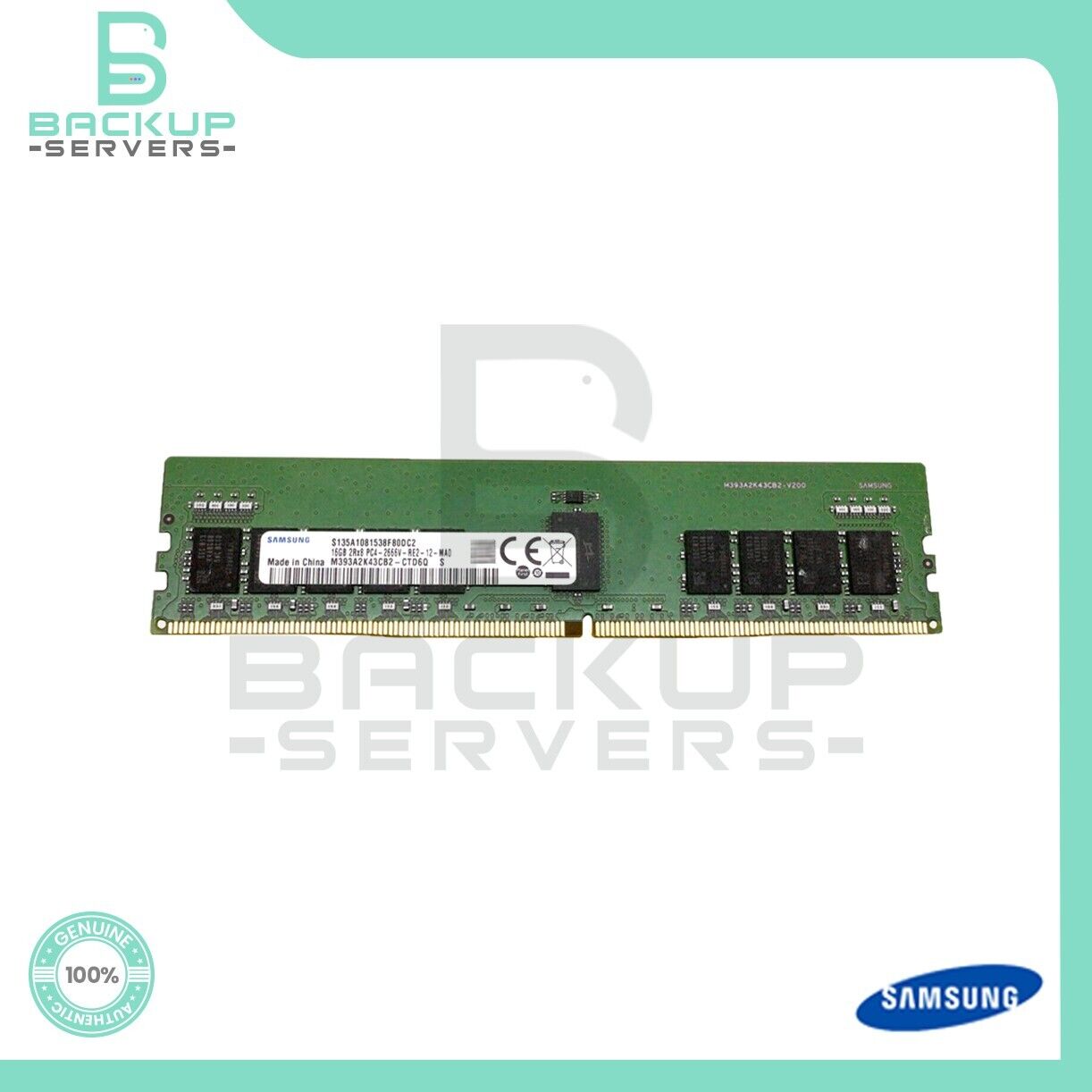 M393A2K43CB2-CTD Samsung 16GB 2Rx8 DDR4-2666 PC4-21300 288-Pin CL19 ECC Memory