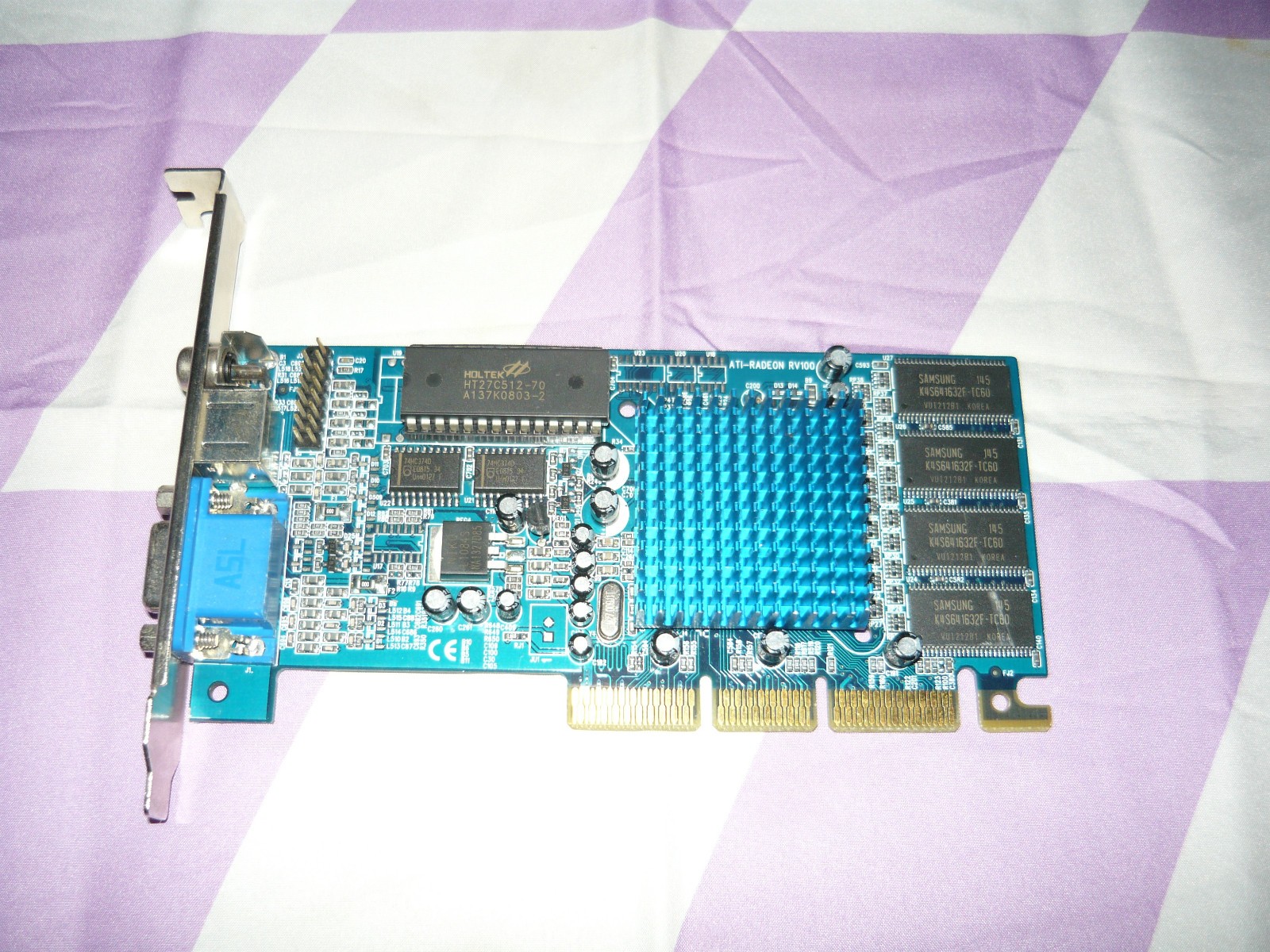Vintage ATI Radeon RV100 32MB AGP Video Card GPU Used