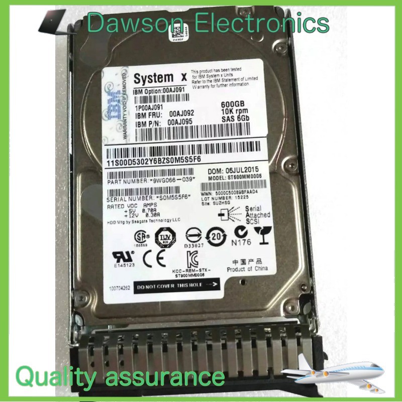 NEW IBM 00AJ091 00AJ092 00AJ095 600GB 10K 6GBPS SAS 2.5 G3HS HARD DRIVE