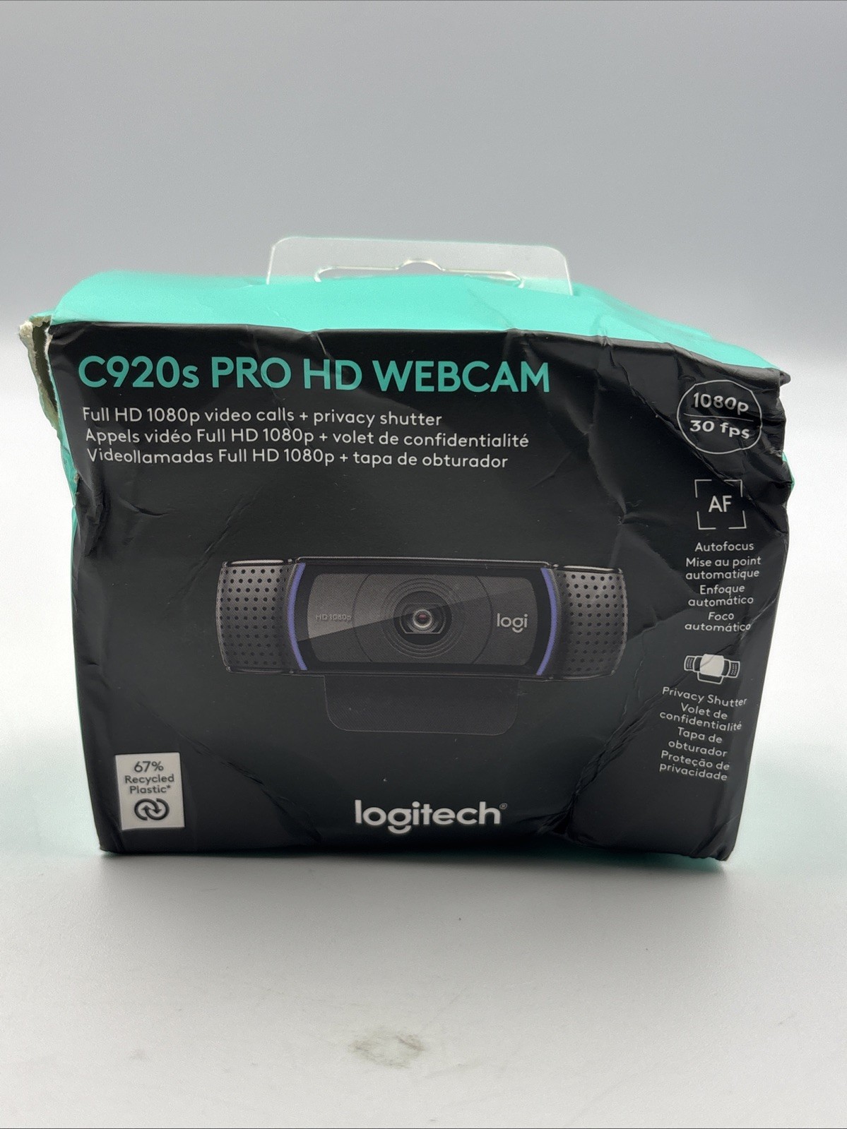 [New/Sealed] Logitech C920s Pro Full HD 1080p Webcam with Privacy Shutter 