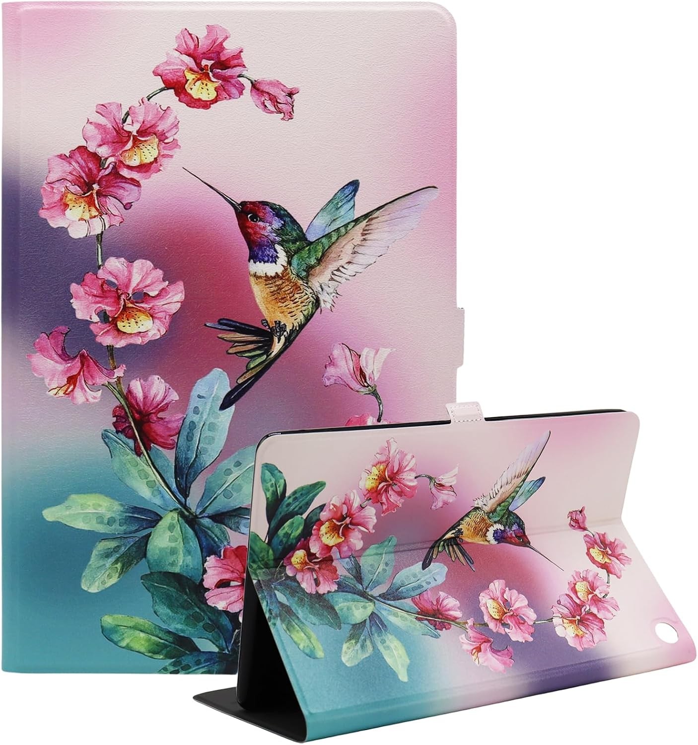 Kindle Fire HD 10 / 10 Plus Case 2021 2023 10.1" Folio Cover Cute Bird