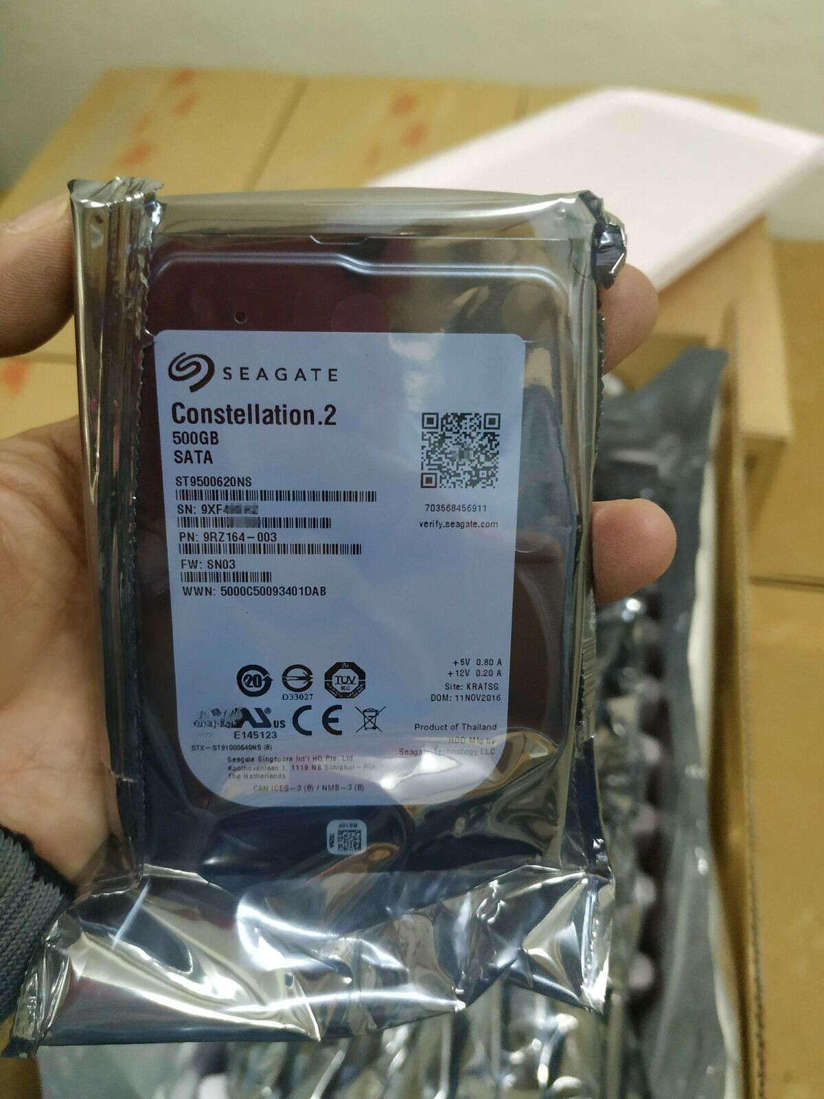 Compatible ST9500620NS Seagate  SATA 500GB Internal 7200RPM 2.5" HDD 9RZ164