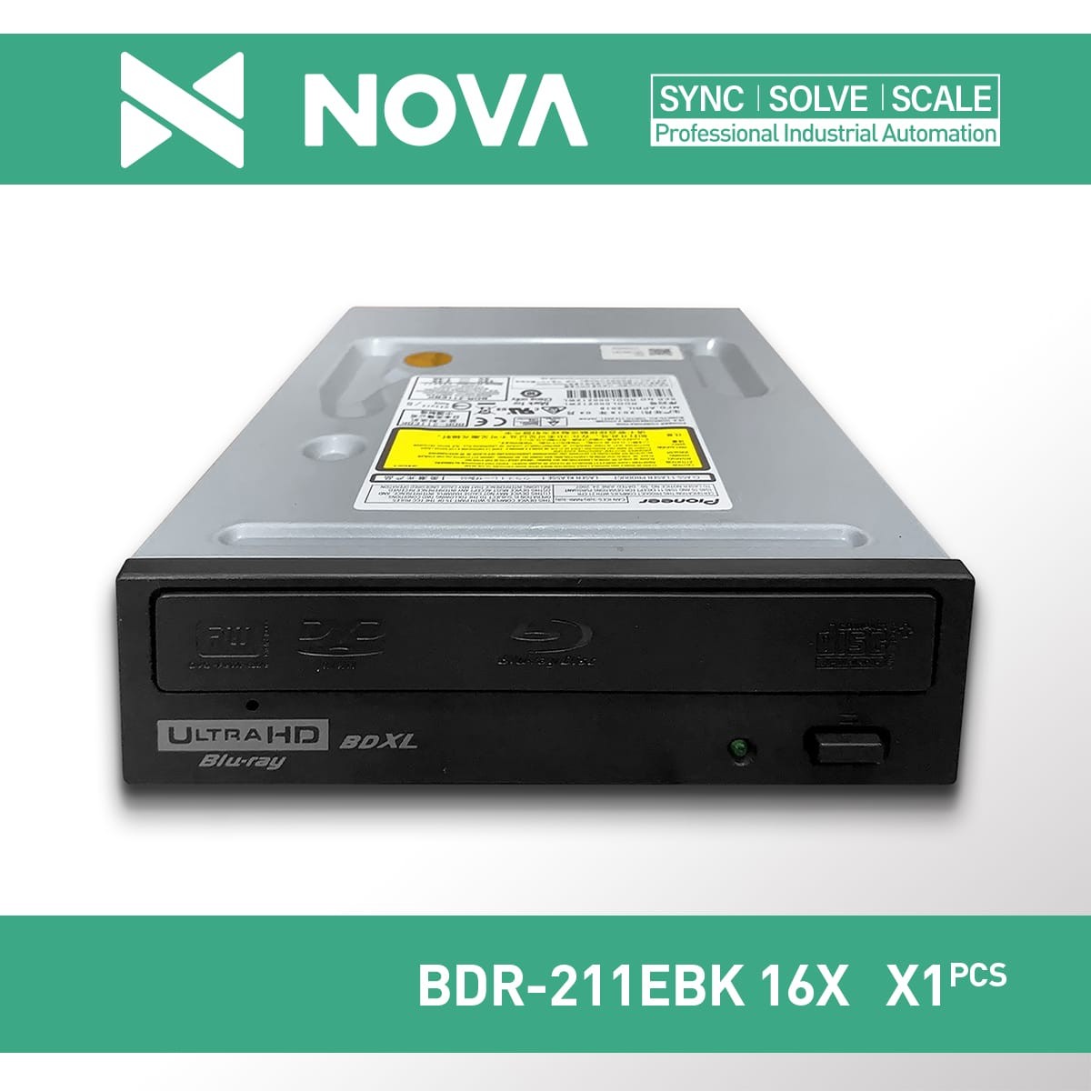 1PC New Pioneer BDR‑211EBK 16X SATA Internal BD‑RE Drive 4K‑UHD Compatible