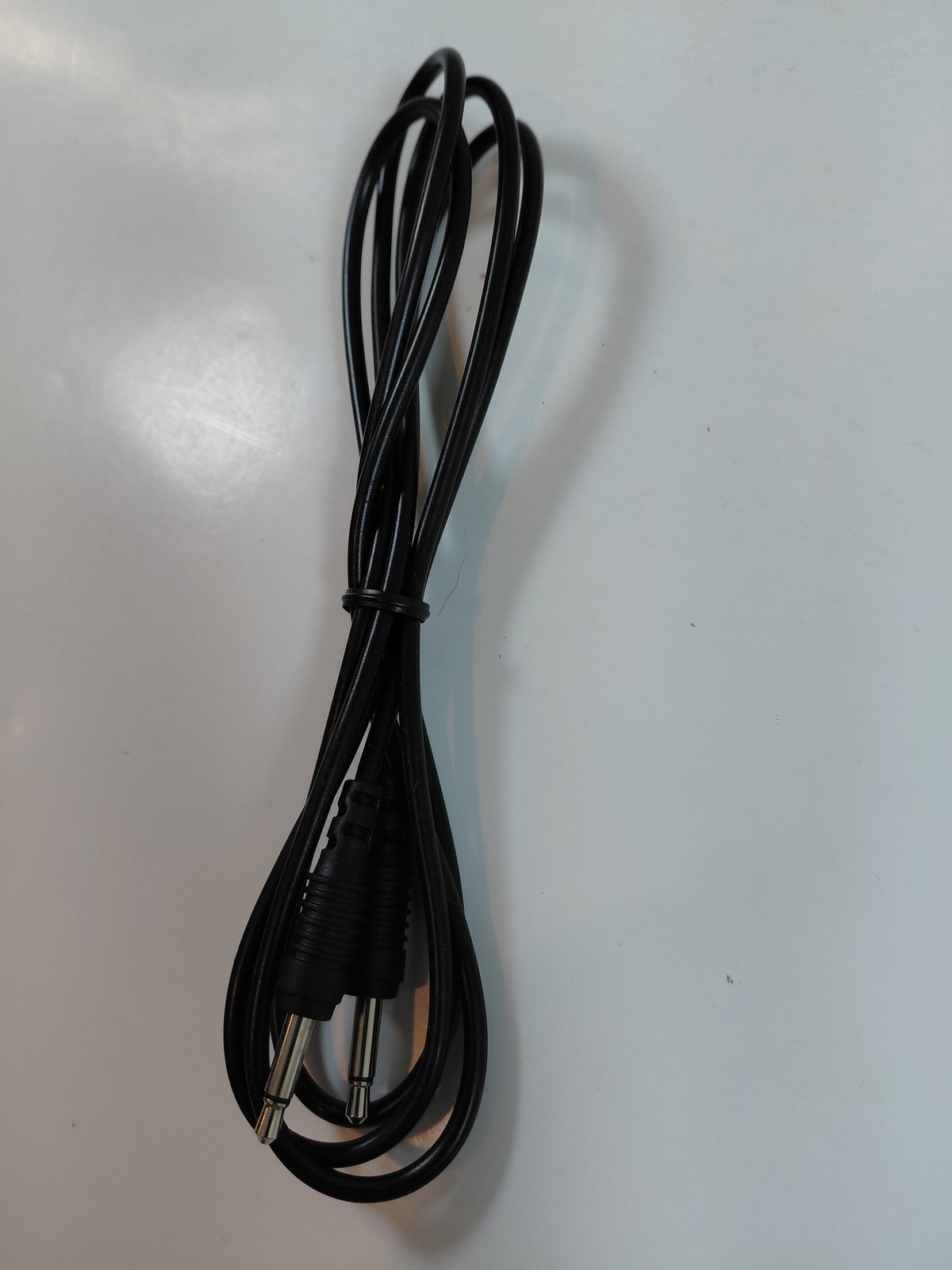 3.5mm Mono Audio Splitter Cable 1 Male to 2 Male TS Jack Adapter Cord Black 6ft