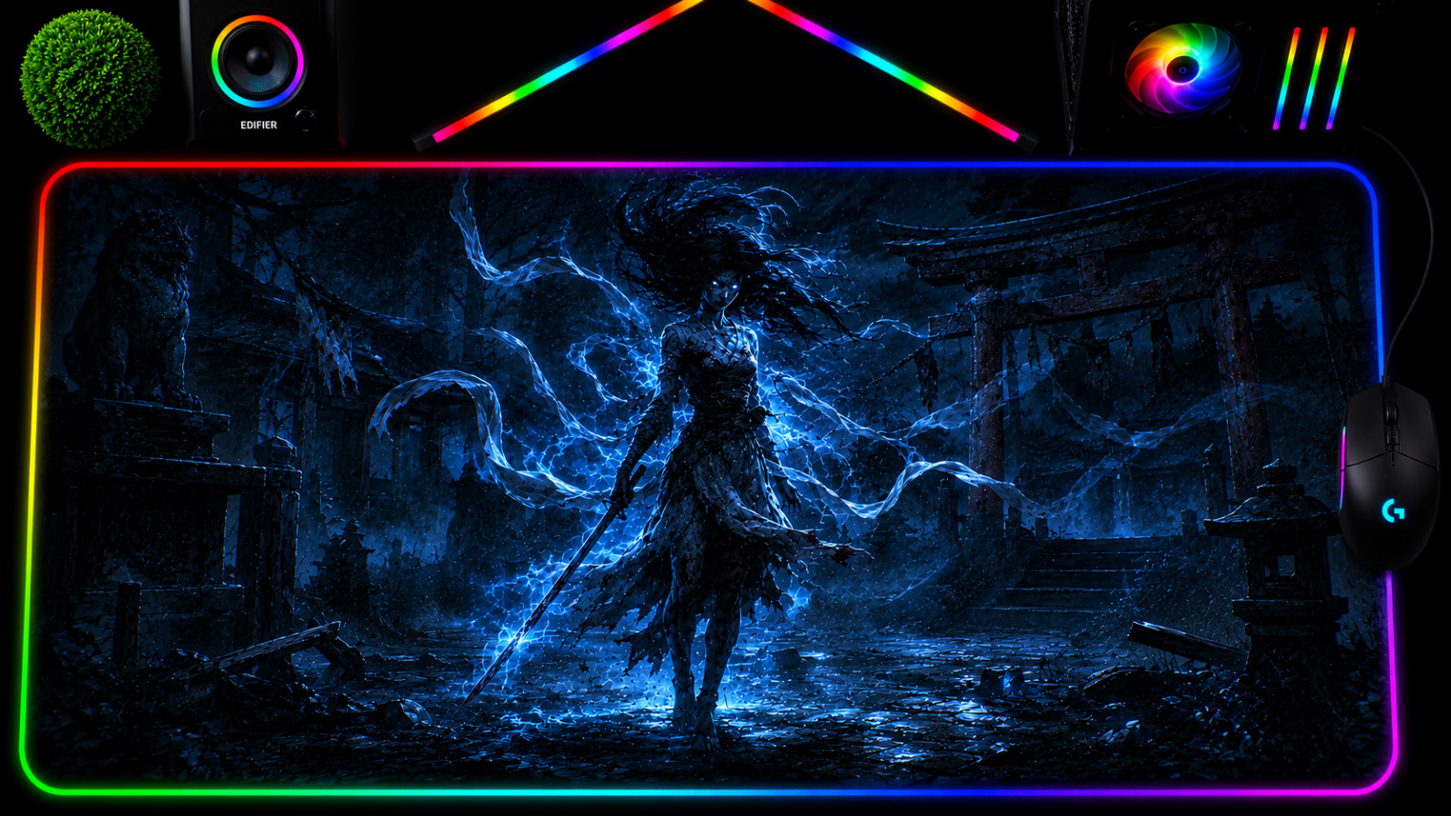 Dead by Daylight RGB XXL Gaming Mouse Pad Survivors Killers Horror Desk Mat
