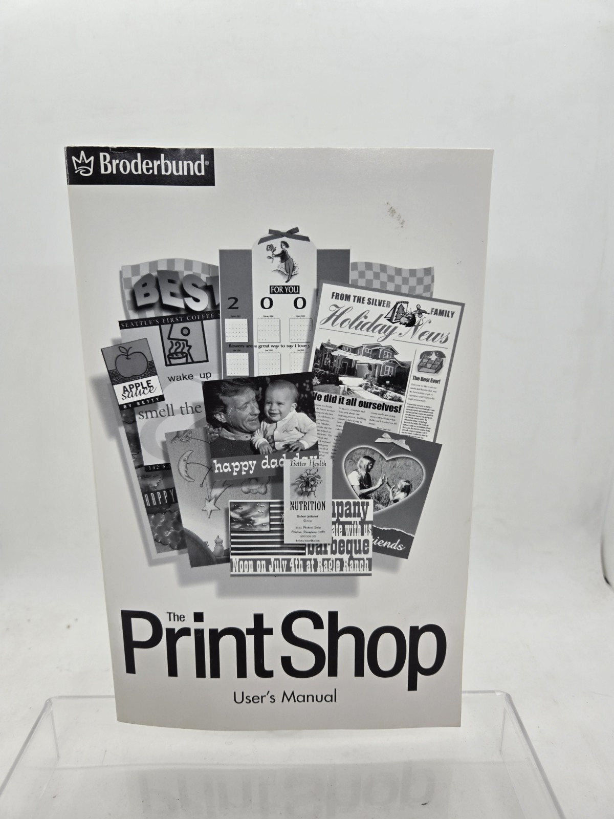 Broderbund The Print Shop Software User's Manual Graphic Design Vintage 1999