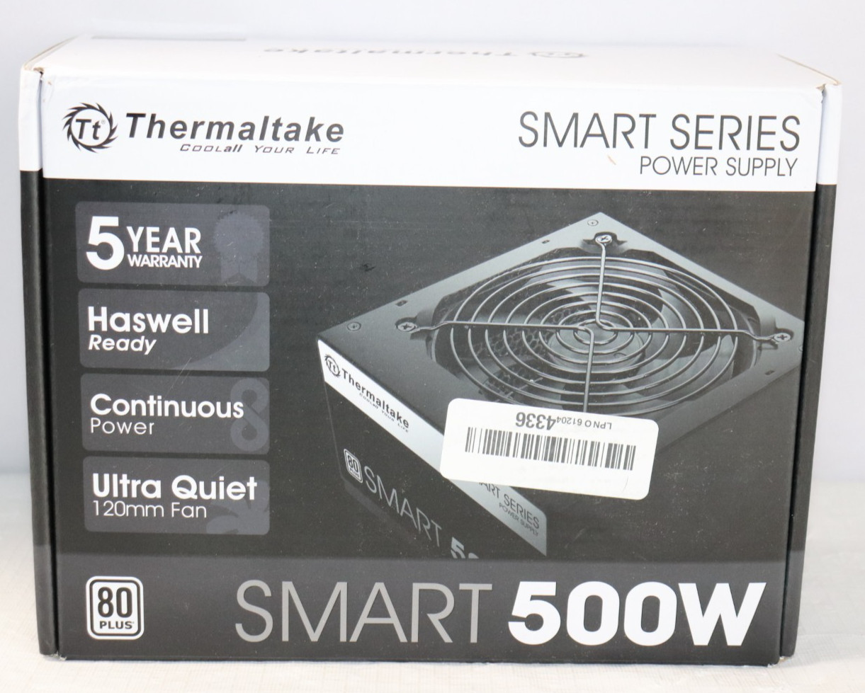 Thermaltake Smart 500W 80+ ATX Non-Modular Power Supply PSU Open Box