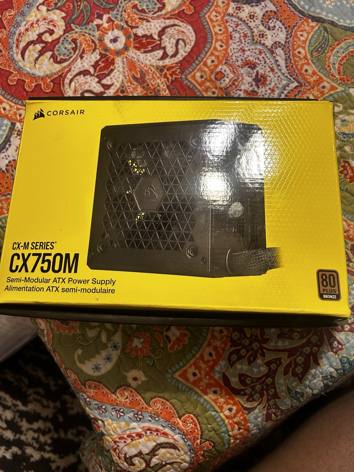 Corsair CX750M CX-M Series 750W Semi-Modular ATX Power Supply w/ Cord