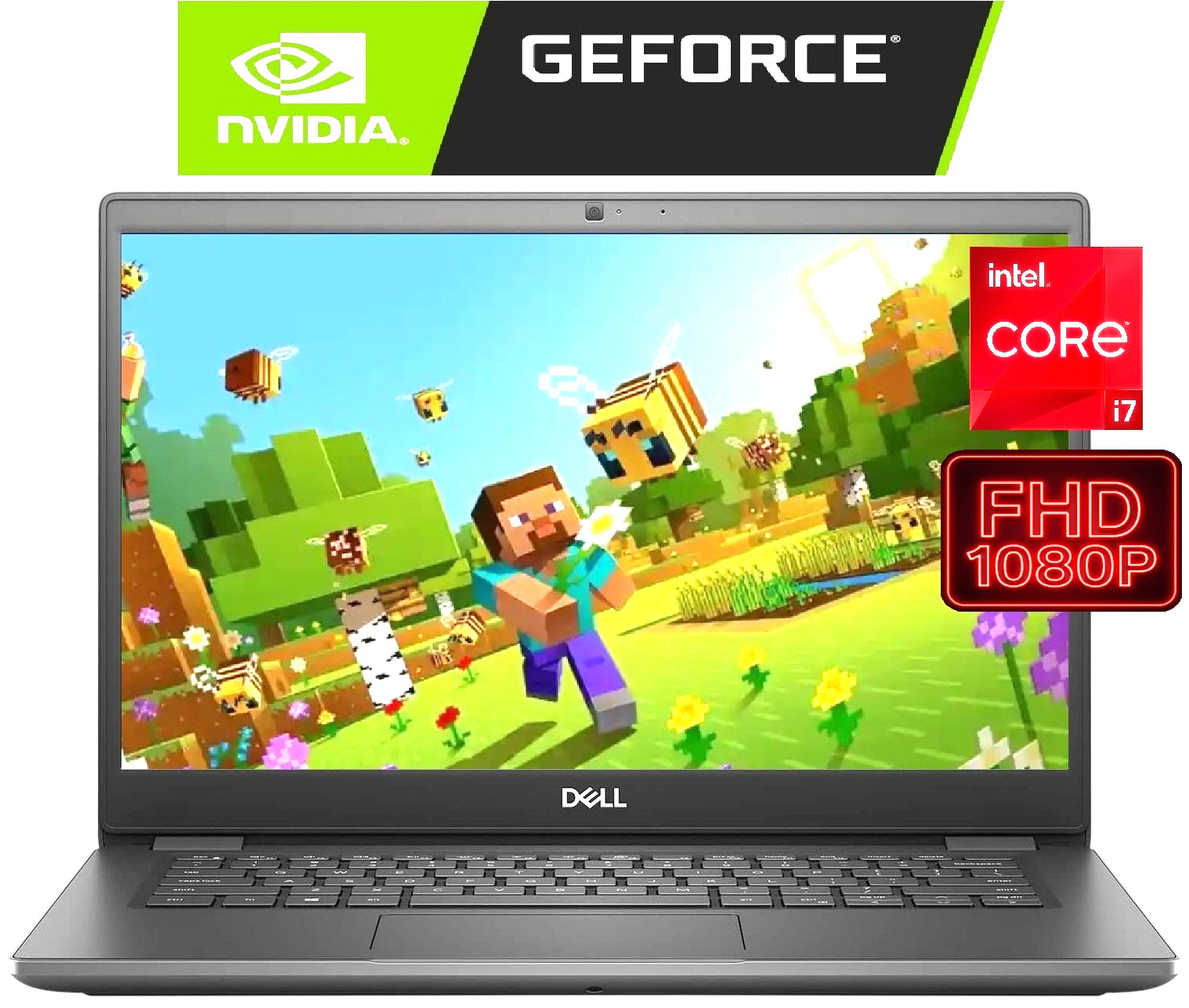 Dell Gaming 14" Laptop PC: I7 Quad Core FHD 1080P Nvidia GeForce MX250 Webcam