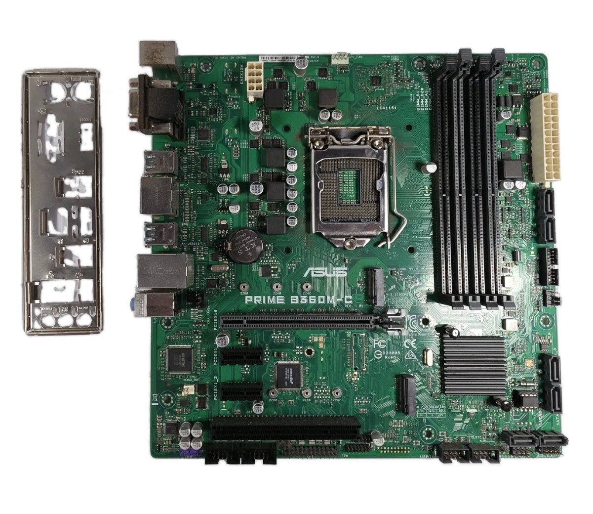 ASUS PRIME B360M-C Motherboard IO Shield