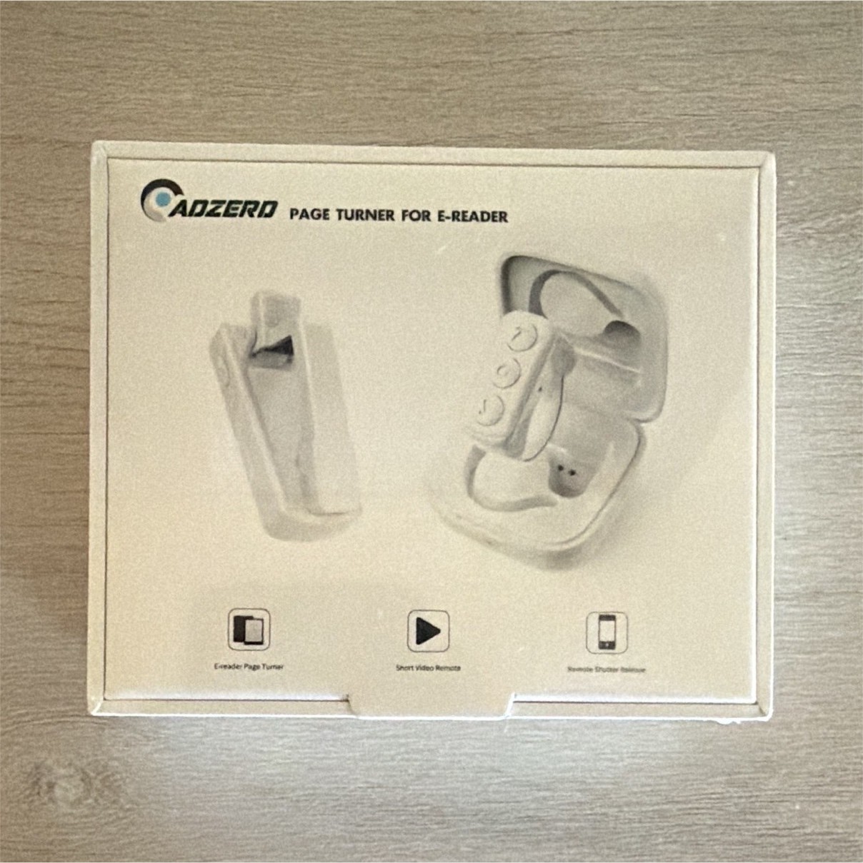 ADZERO Page Turner Remote Control for Universal E-Reader, White