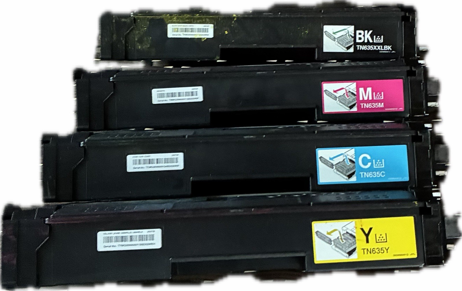 4 Pack TN-635XL Brother Printer Compatible High Yield Toner $300 MSRP - Used
