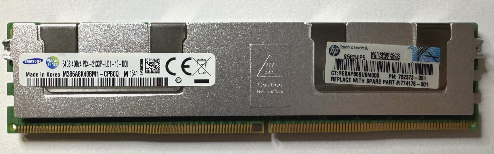 Samsung 64GB DDR4-2133 PC4-17000 ECC LRDIMM Server Memory RAM (M386A8K40BM1-CPB)
