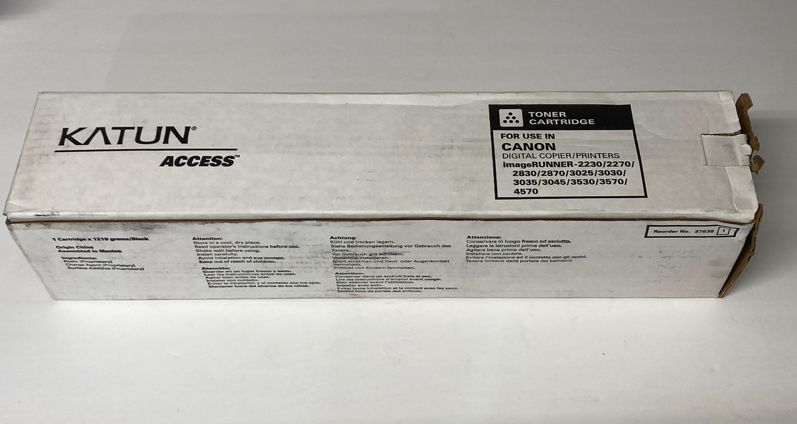 KATUN ACCESS 37638 BLACK TONER CARTRIDGE FOR CANON IMAGERUNNER MODELS New