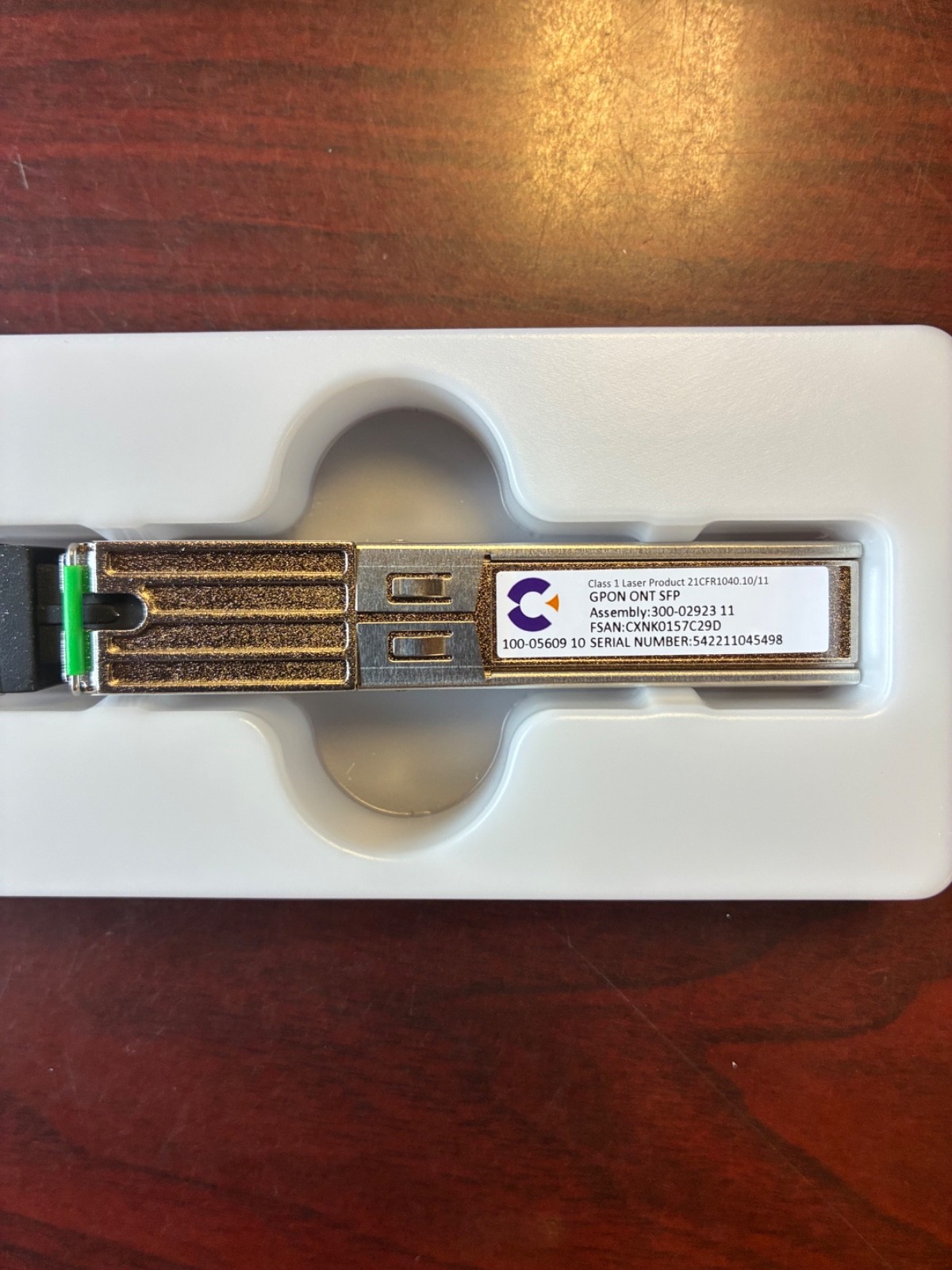 Calix Gpon ont Sfp 100-05609 11 Class 1 Laser