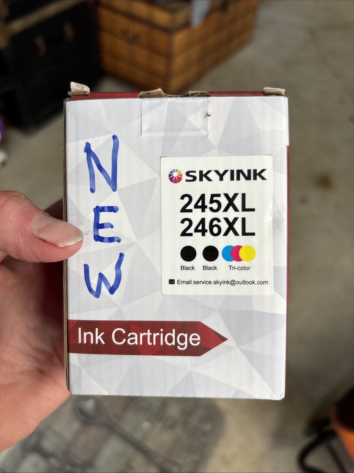 NIB Skyink 245xl 246xl Printer Ink Expires 4/2027  2 Black & 1 Color