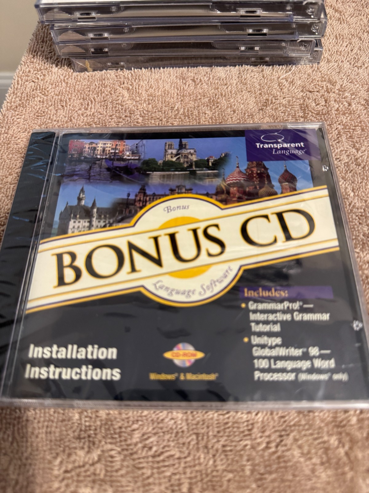 Transparent Language M8-P80 Bonus CD GrammarPro/Unitype GlobalWriter CD