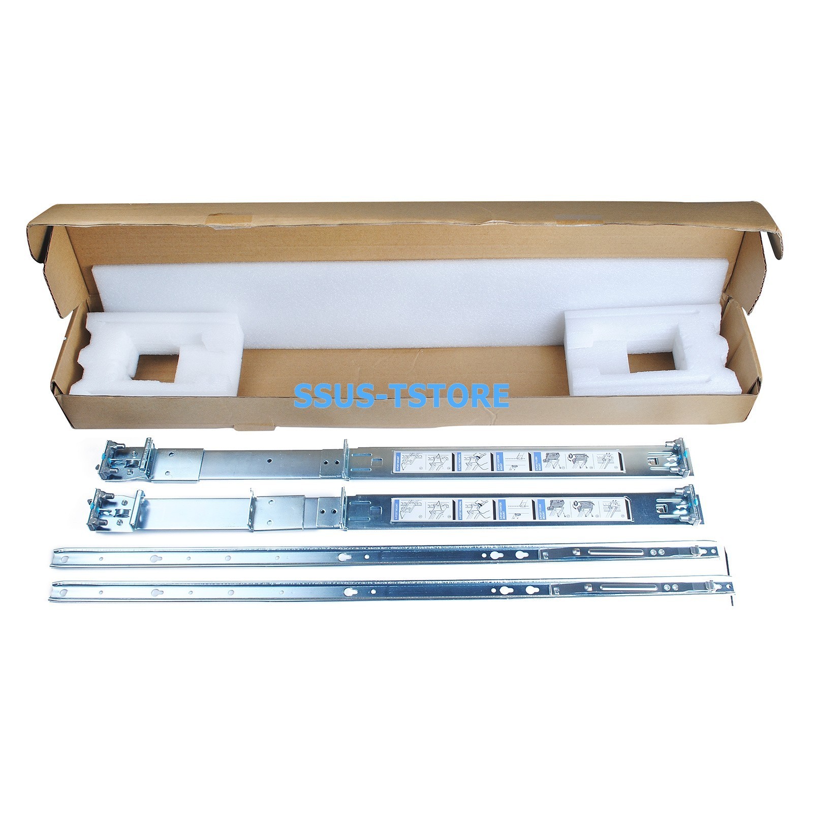 Dell 1U Static Rails Kit PowerEdge R620 R630 R640 R420 R440 R320 R430 053D7M OEM
