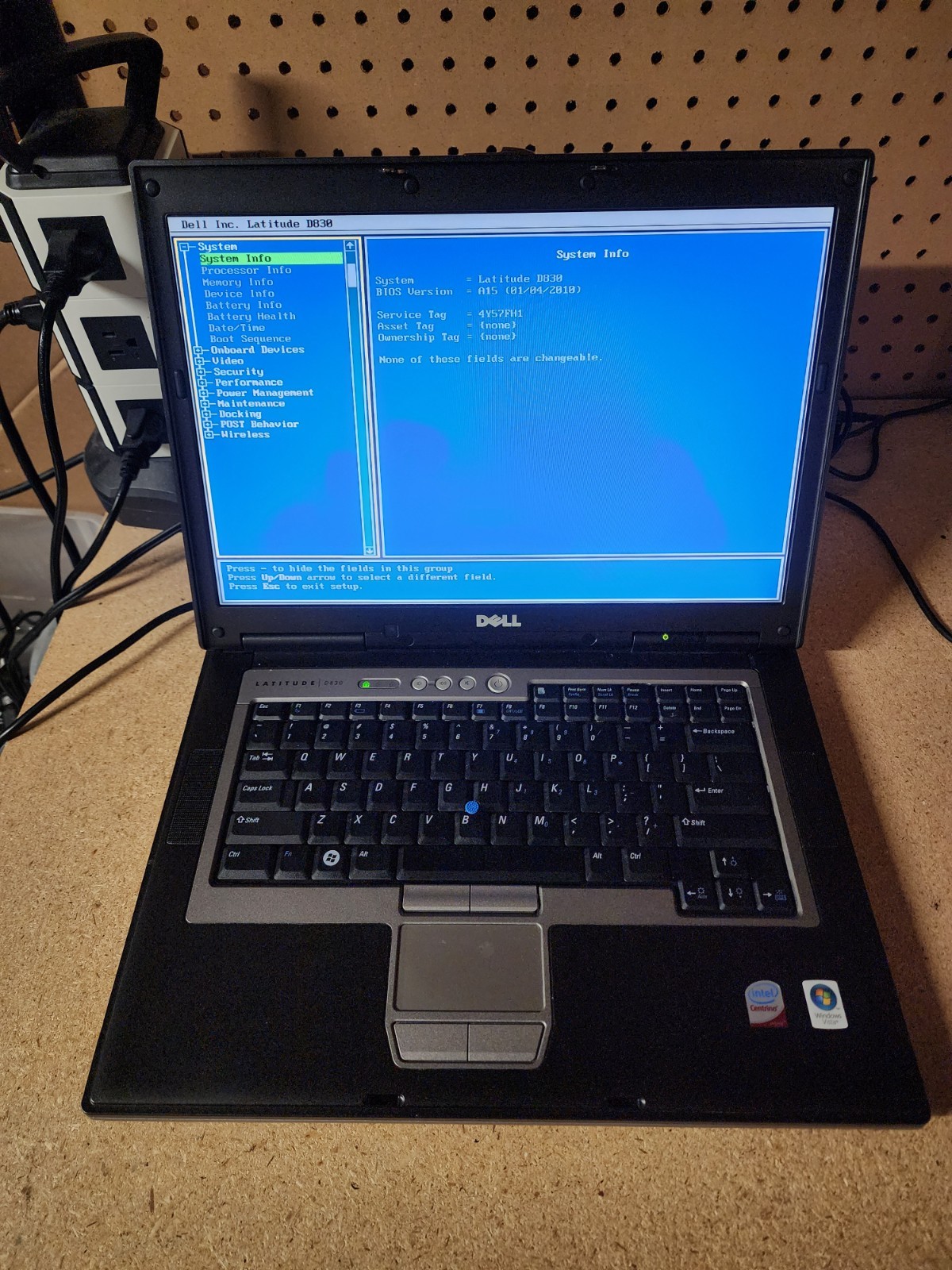 Dell Latitude D830 Intel C2D 2.0GHz 1GB RAM No HDD/OS/Caddy See Desc
